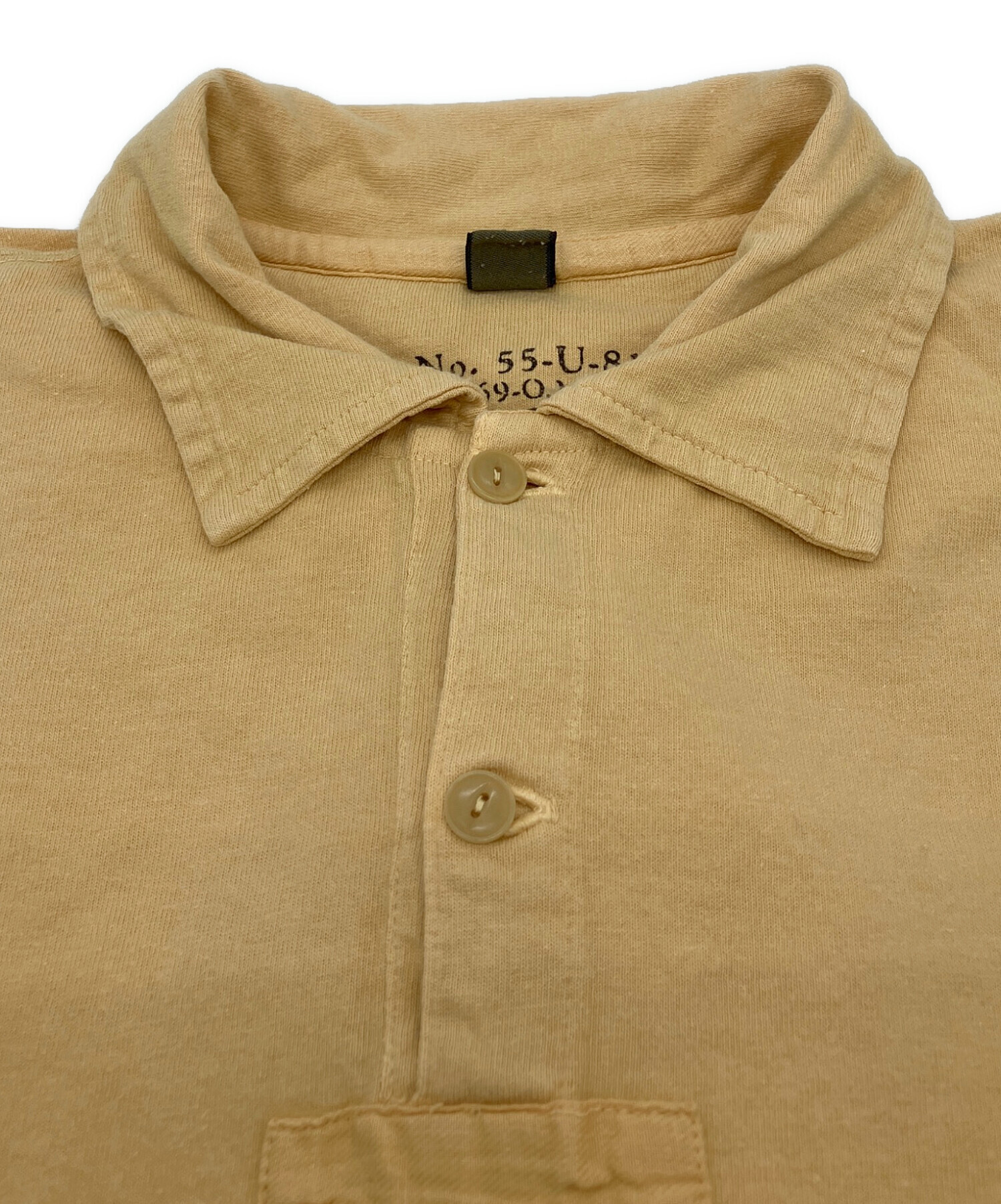 Nigel Cabourn 刺繍ロゴ 長袖ポロシャツ 46 中古・古着通販】NIGEL CABOURN (ナイジェルケーボン) ポロシャツ