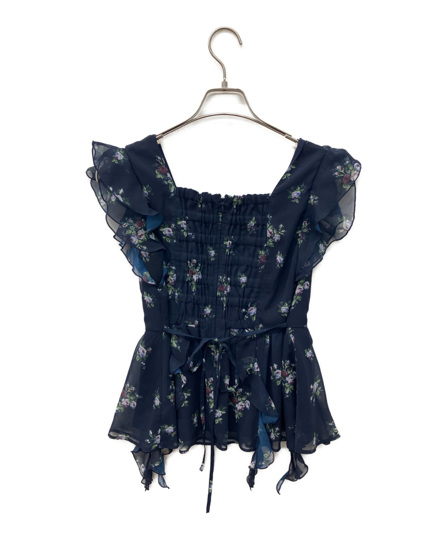 Rirandture〈LAURA ASHLEYコラボ〉ペプラムラッフルブラウス 中古・古着通販】Rirandture (リランドチュール) LAURA ASHLEY (ローラ