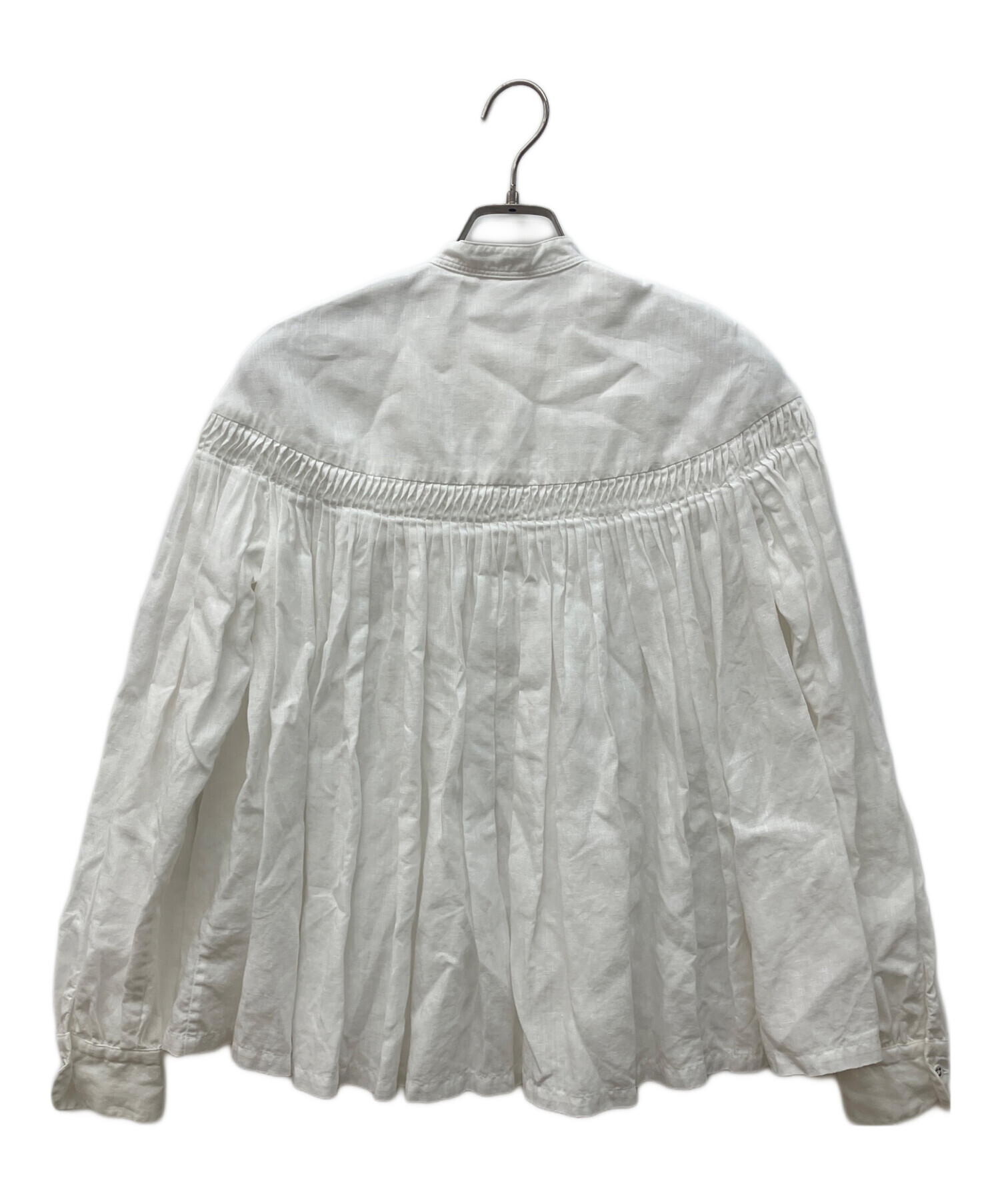 中古・古着通販】SCYE (サイ) リネン高密度バンドカラーブラウス 