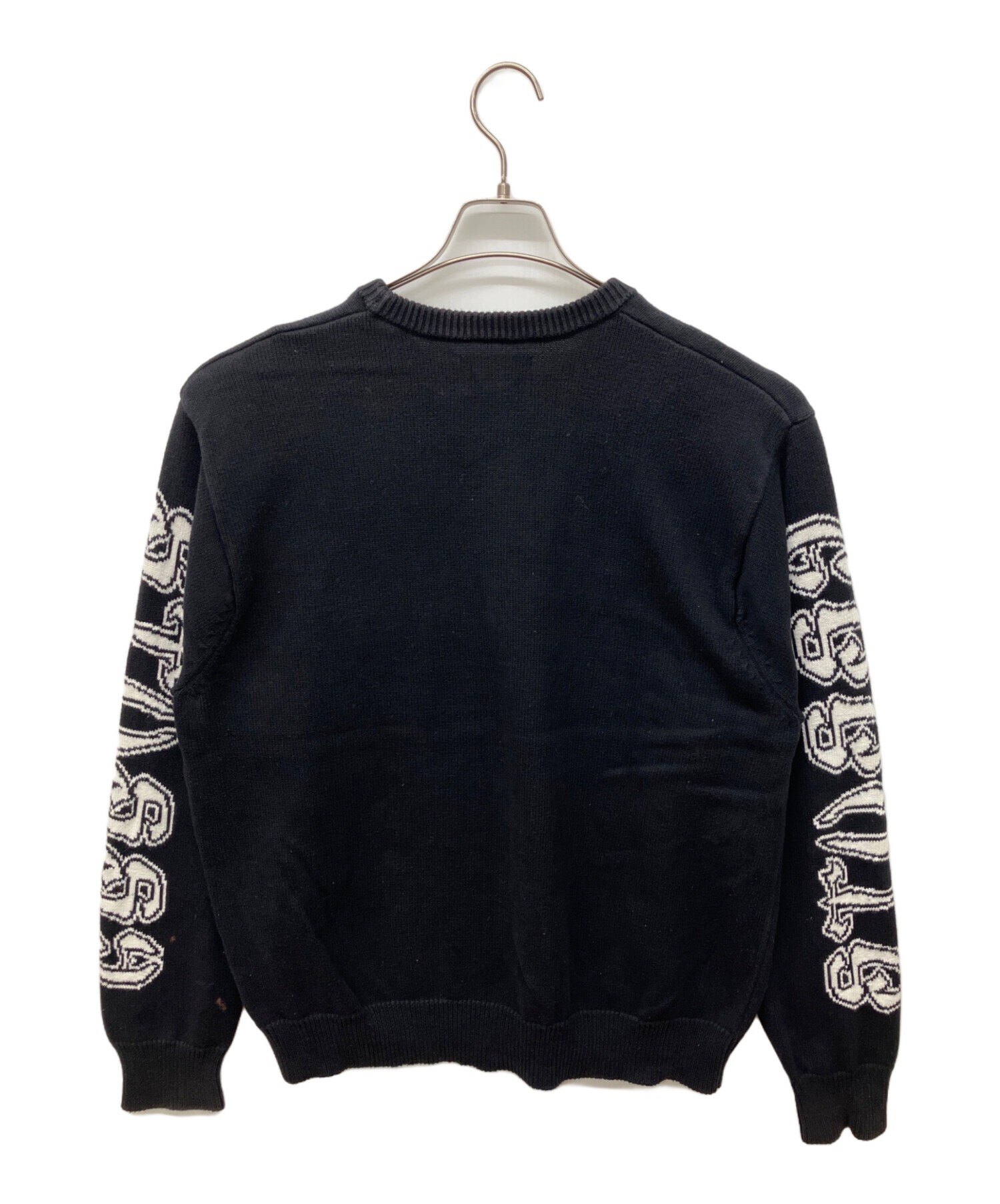 完売品！　Stussy SLEEVE LOGO SWEATER 中古・古着通販】stussy (ステューシー) Sleeve Logo Sweater ブラック