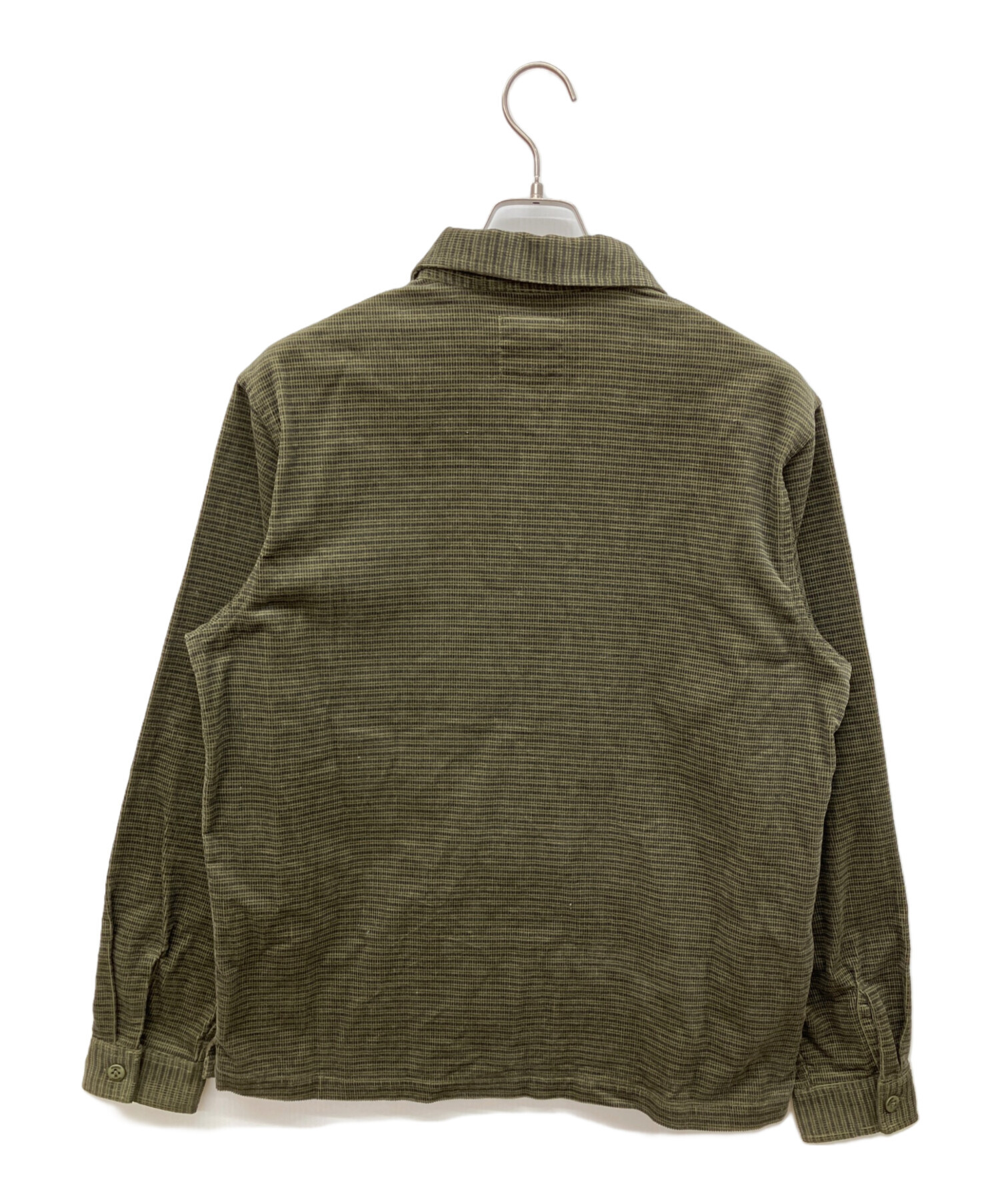 中古・古着通販】GRAMICCI (グラミチ) GRID CORD ZIP SHIRT カーキ