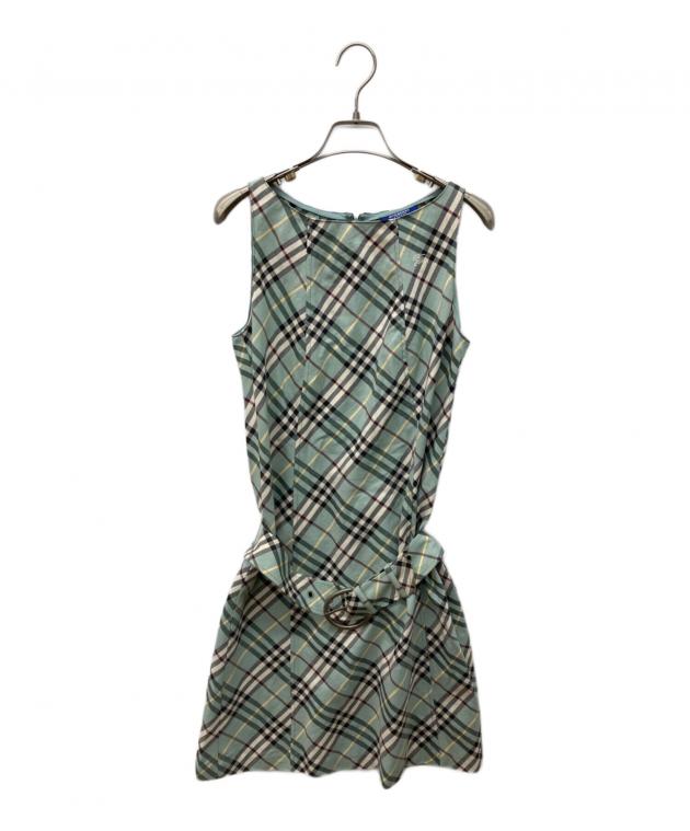 BURBERRY BLUE LABEL♪ノバチェックノースリーブワンピース　M 中古・古着通販】BURBERRY BLUE LABEL (バーバリー ブルー レーベル