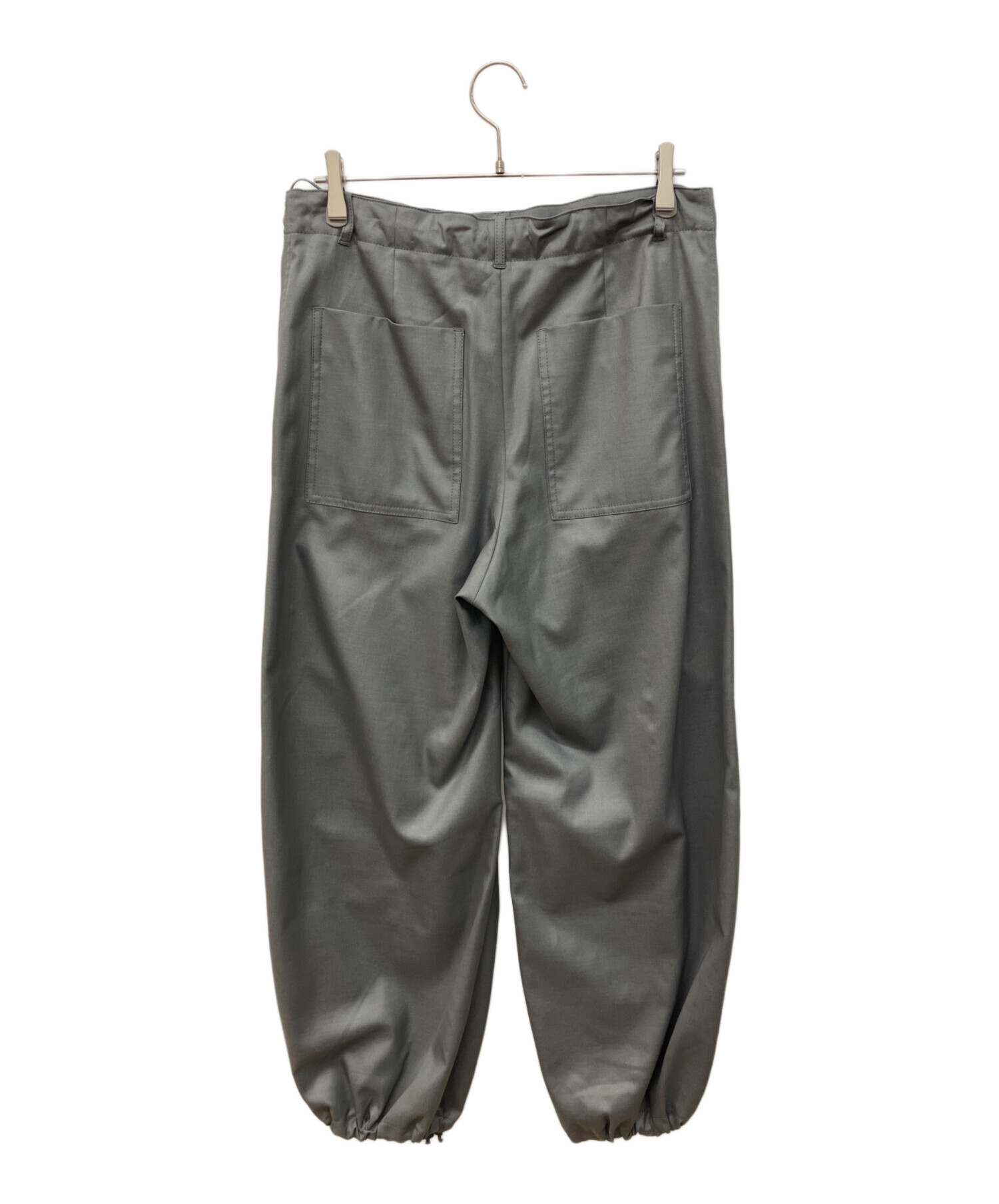 IENAウォッシャブルウールショートパンツ ウォッシャブルサキソニー