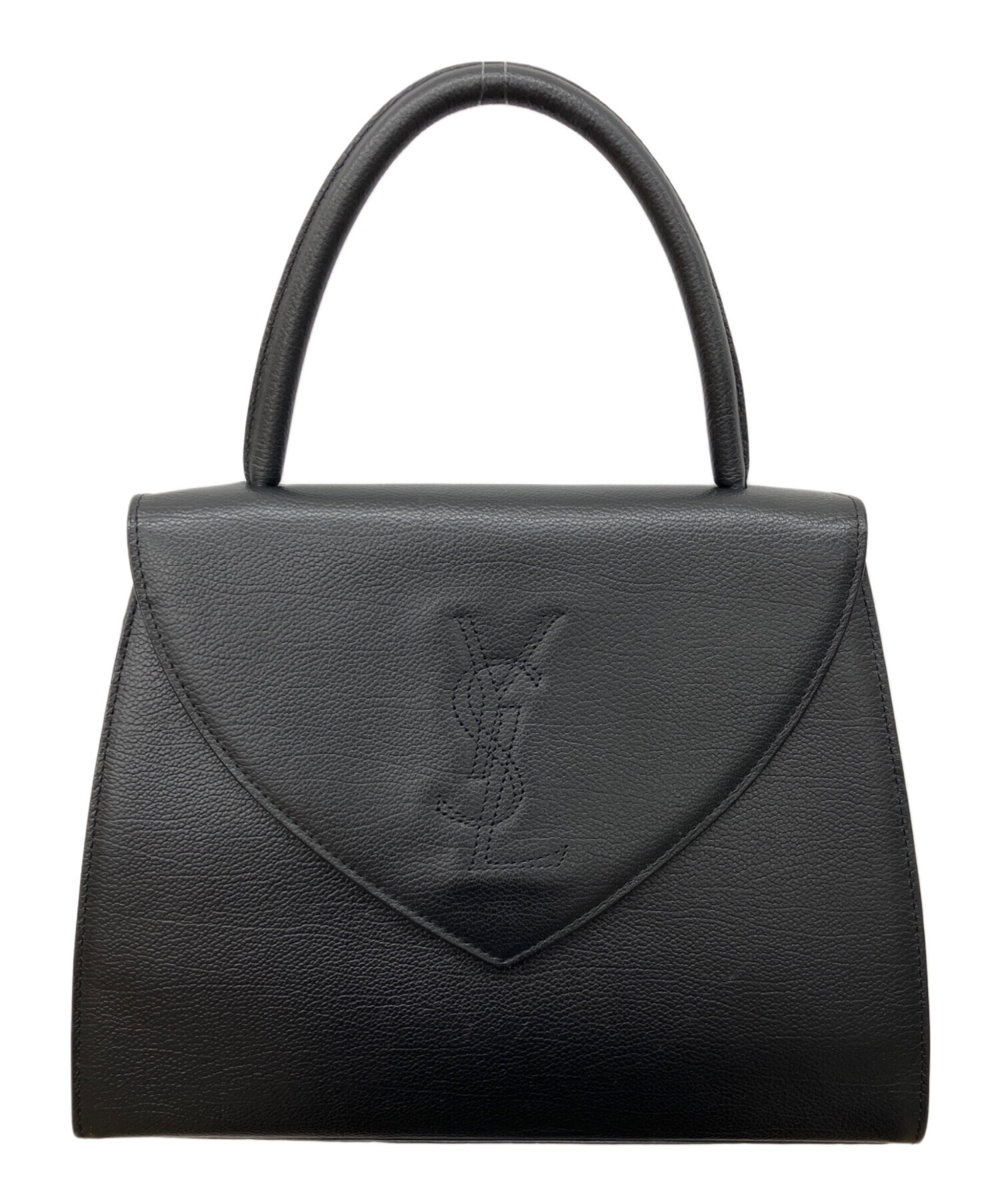 D237/vintage YVES SAINT LAURENT ハンドバッグ 黒 中古・古着通販】Yves Saint Laurent (イヴサンローラン) トップ