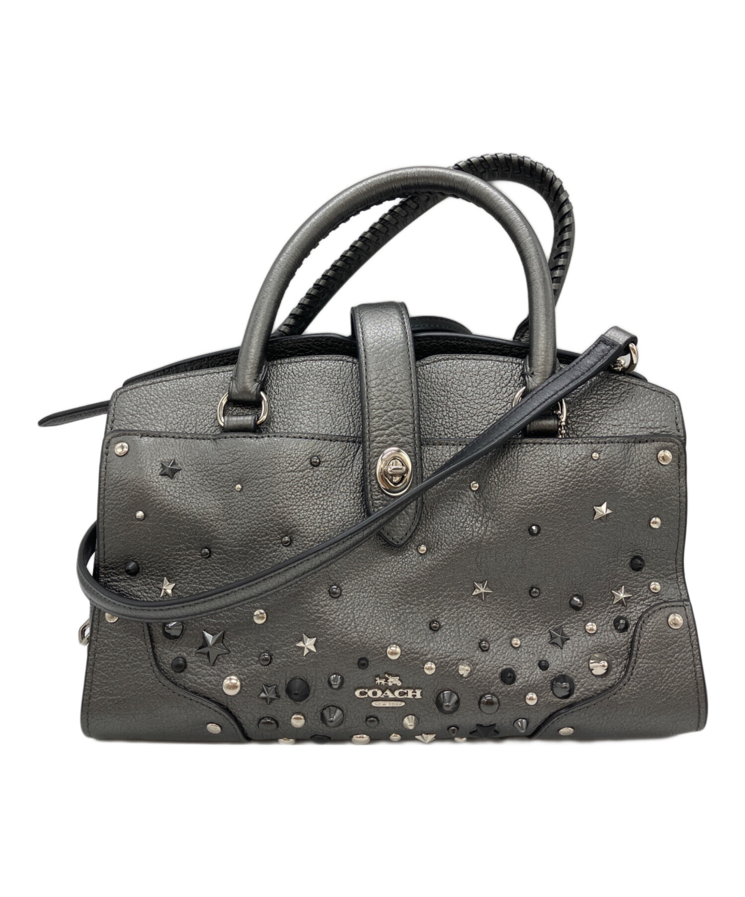 中古・古着通販】COACH (コーチ) マーサー サッチェル 24 シルバー