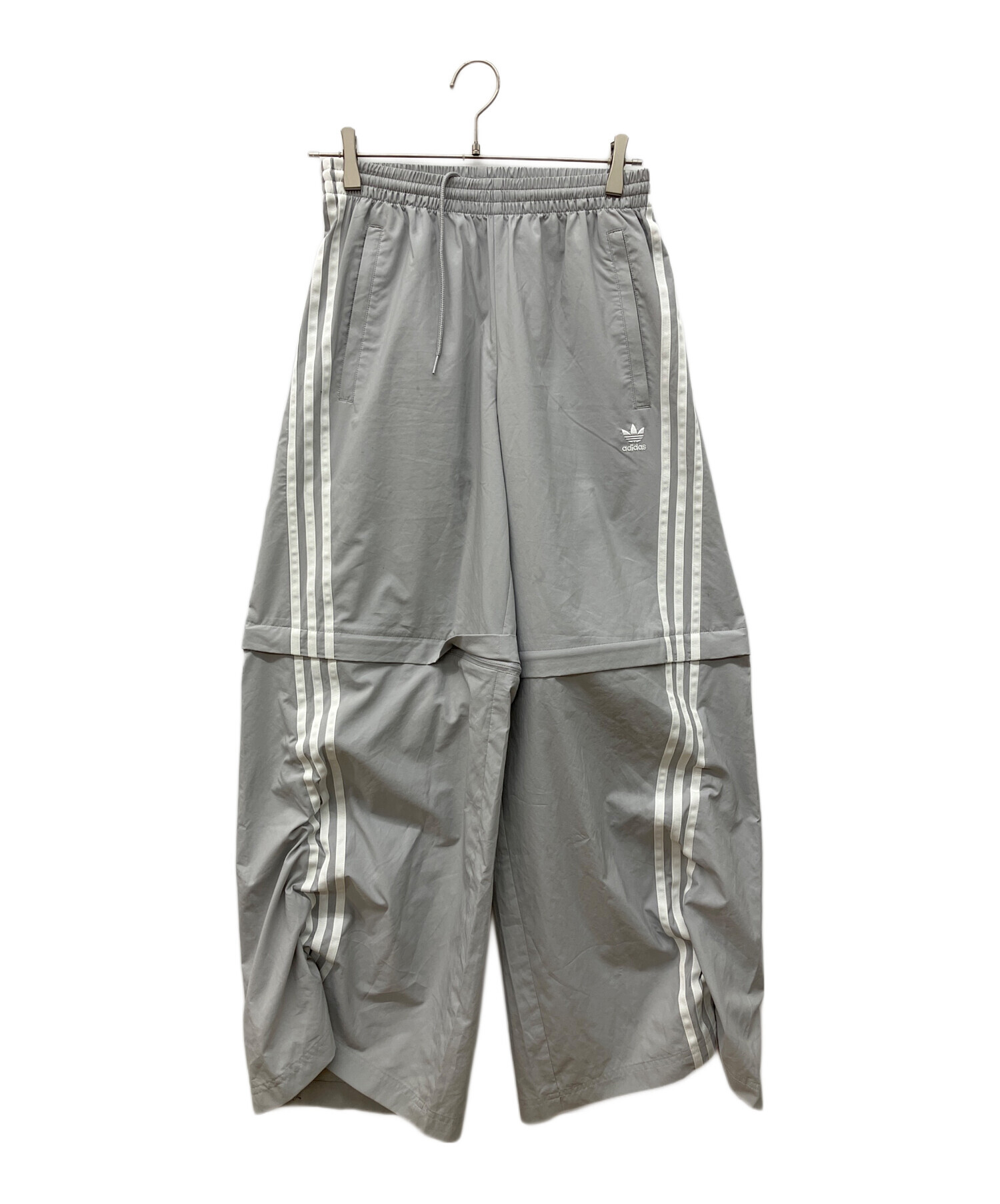 トラックパンツ　グレー 中古・古着通販】adidas (アディダス) オーバーサイズ ジップオフ