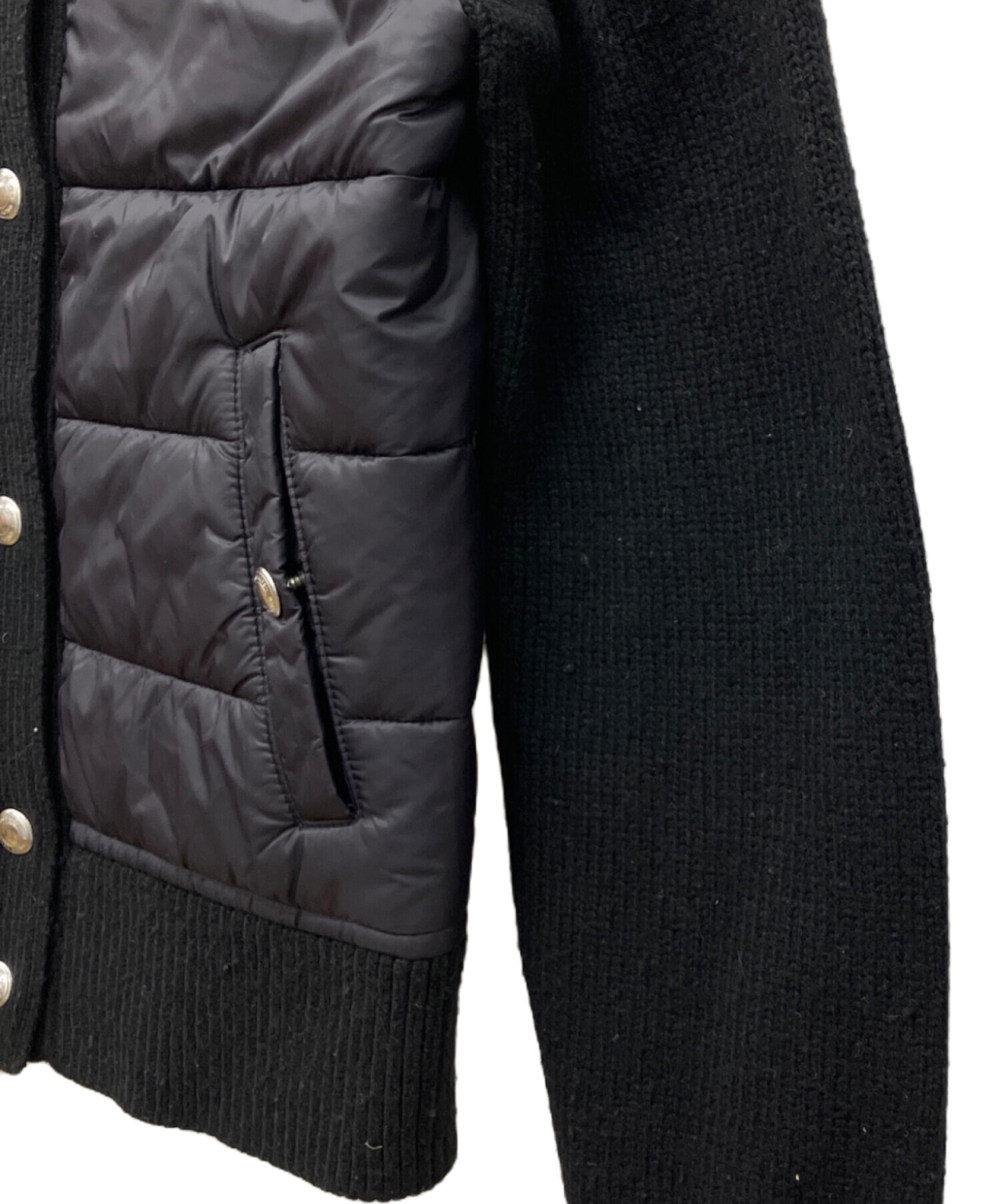 ポロラルフローレン 中綿 切り替え ハイネック ニットジャケット POLO 中古・古着通販】POLO RALPH LAUREN (ポロ・ラルフローレン) ニット