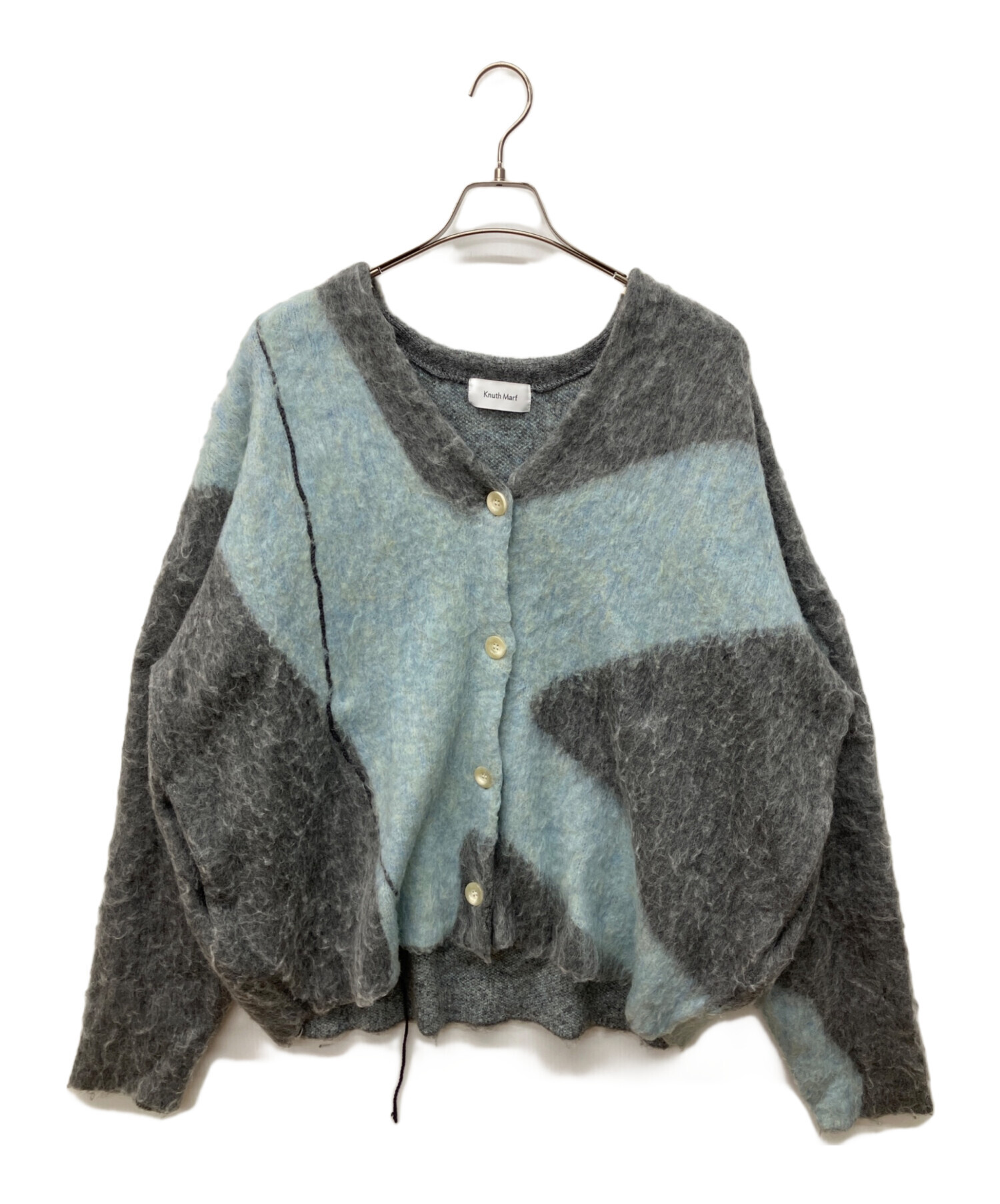 カーディガン Knuth Marf accent mohair cardigan 中古・古着通販】Knuth Marf (クヌースマーフ) accent mohair cardigan