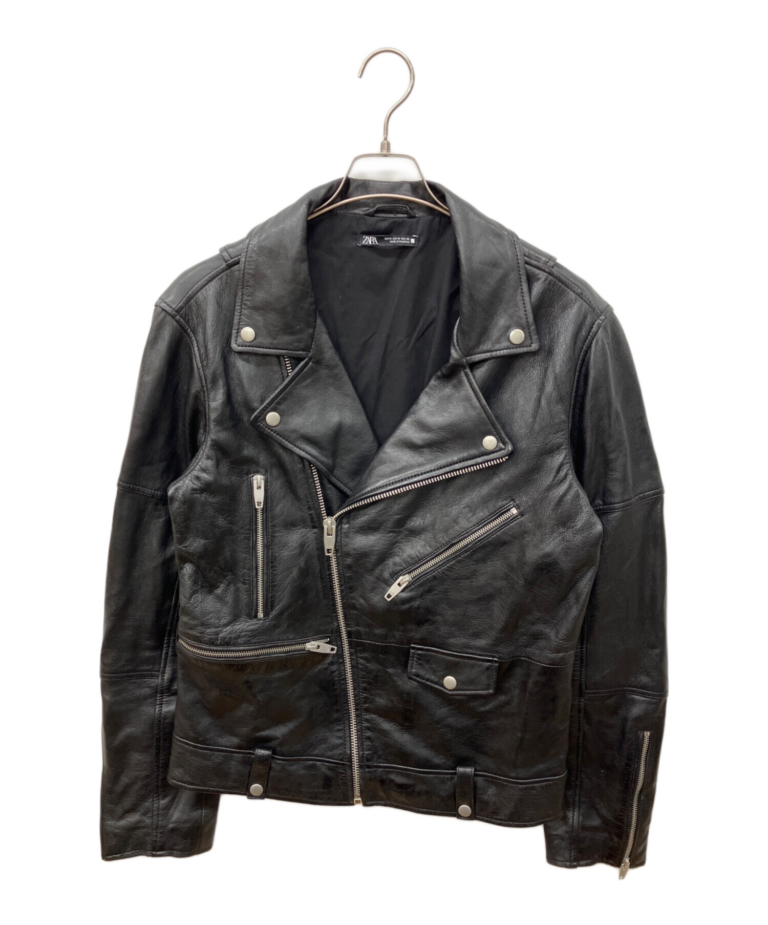 中古・古着通販】ZARA (ザラ) ラムレザーダブルライダースジャケット