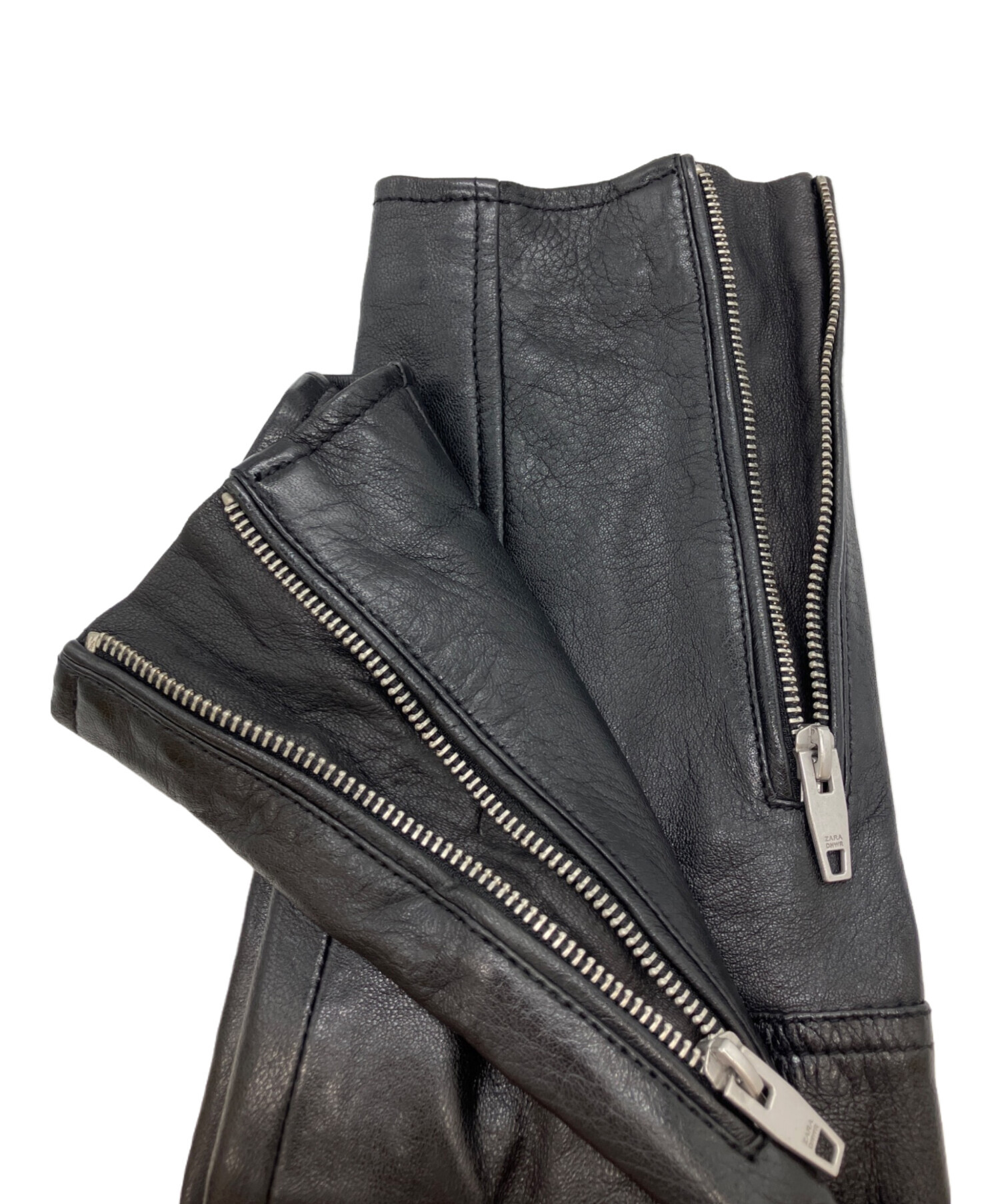 中古・古着通販】ZARA (ザラ) ラムレザーダブルライダースジャケット
