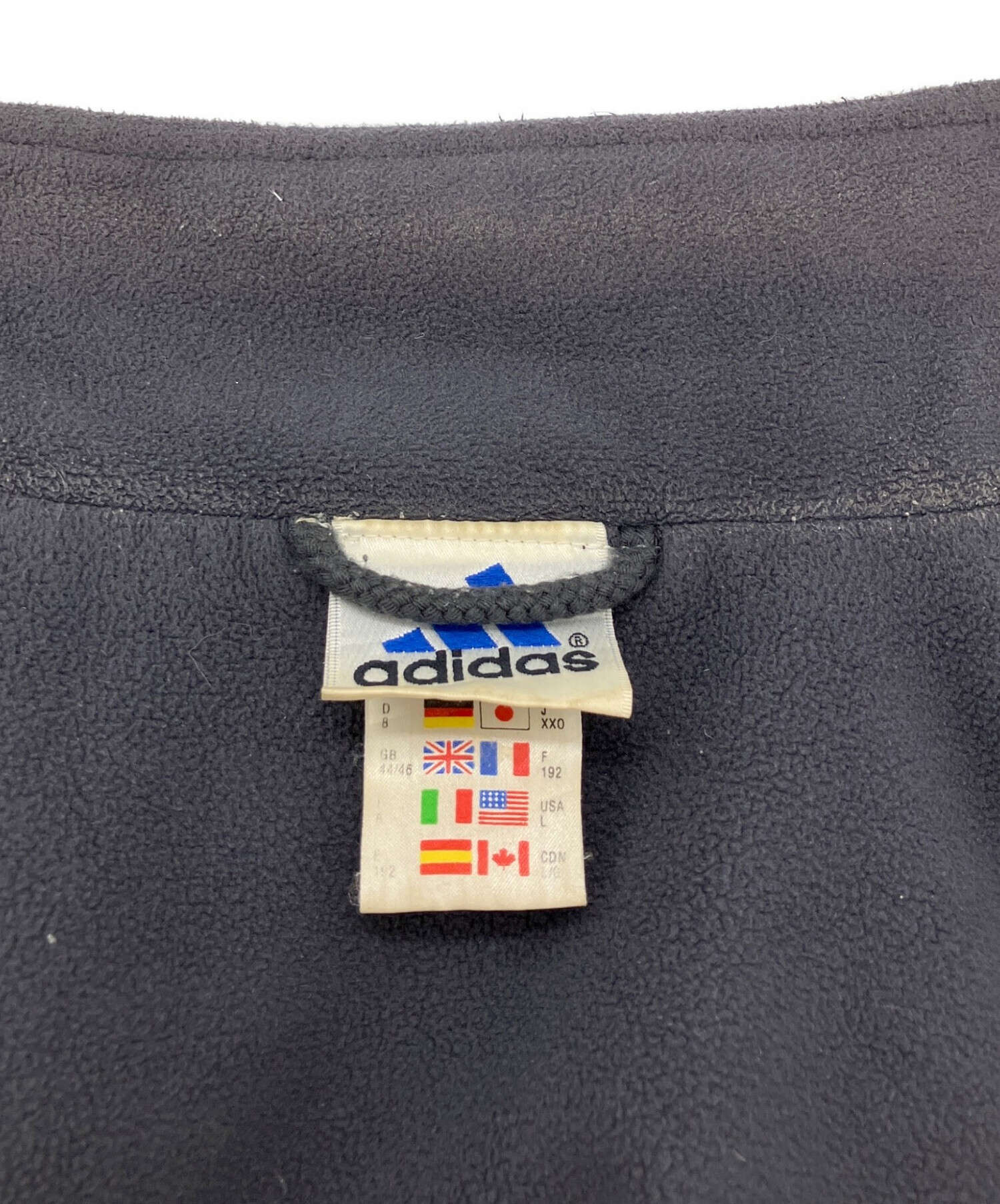 中古・古着通販】adidas (アディダス) 中綿ベスト ネイビー サイズ:XXO