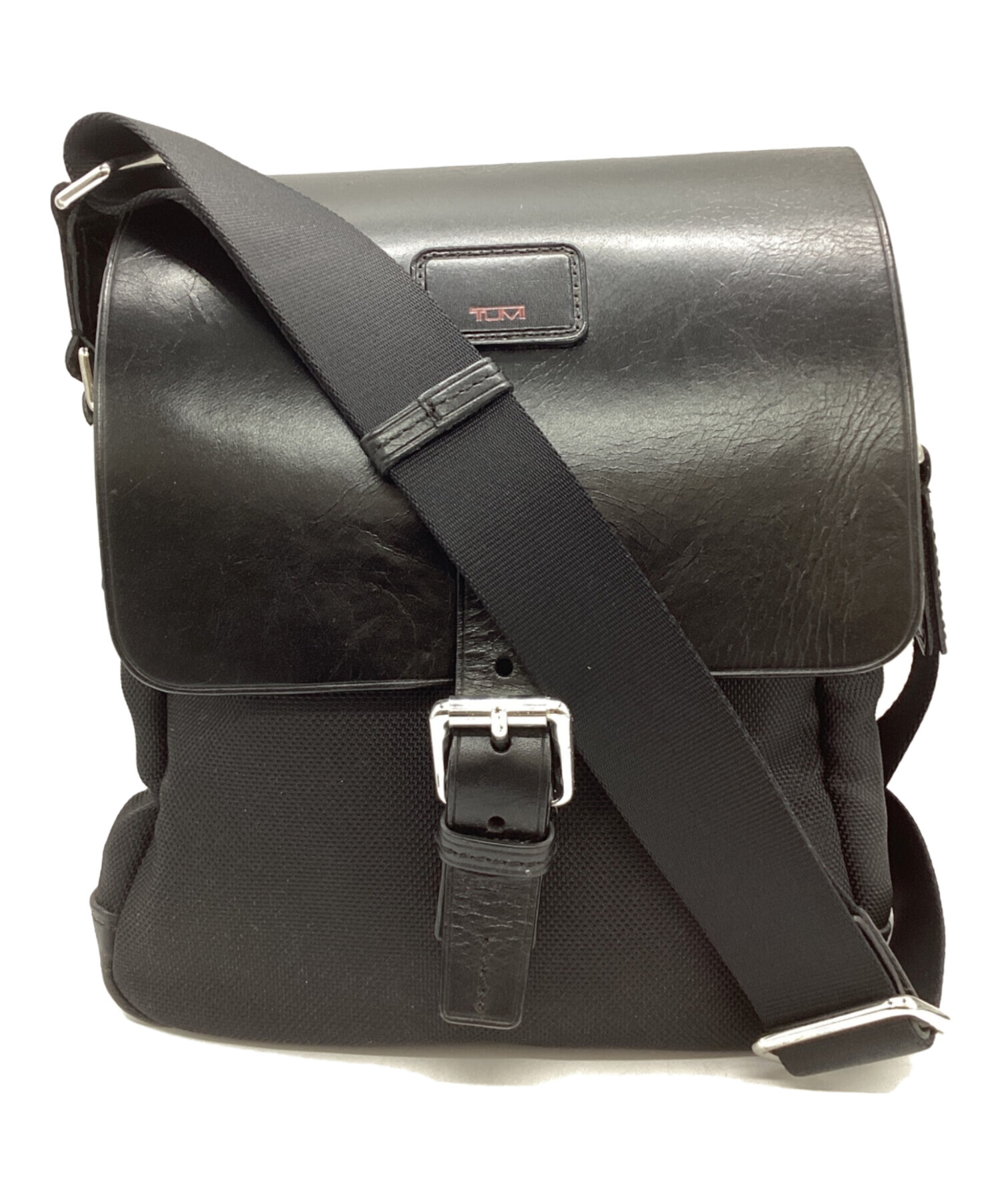 中古・古着通販】TUMI (トゥミ) レザーナイロンショルダーバッグ