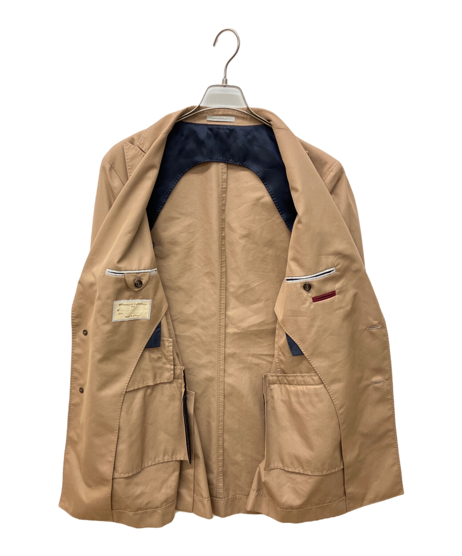 【元値60万】BRUNELLO CUCINELLI ベージュ チェスターコート 中古・古着通販】BRUNELLO CUCINELLI (ブルネロクチネリ) コットン