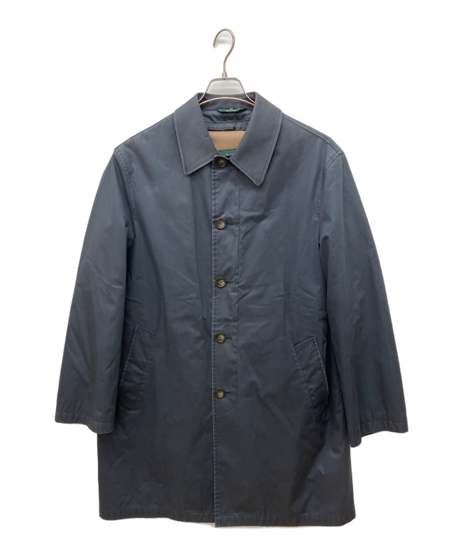 ラルフローレン　綿１００％　ステンカラーコート　ネイビー　美品 中古・古着通販】LAUREN RALPH LAUREN (ローレン ラルフ ローレン