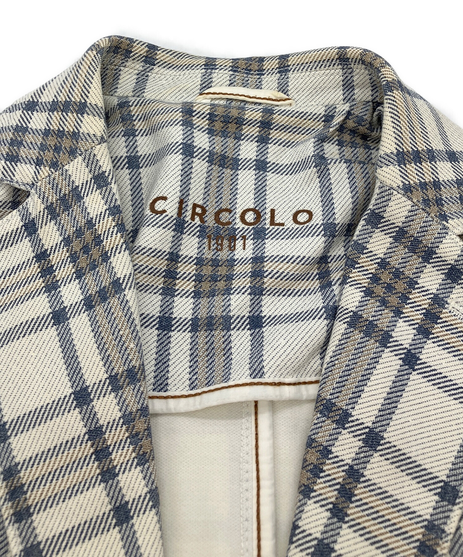 中古・古着通販】Circolo 1901 (チルコロ1901) チェック柄テーラード