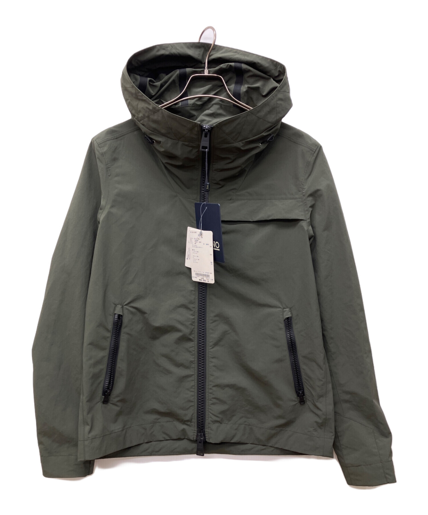 中古・古着通販】HERNO (ヘルノ) ジップアップナイロンフーディ