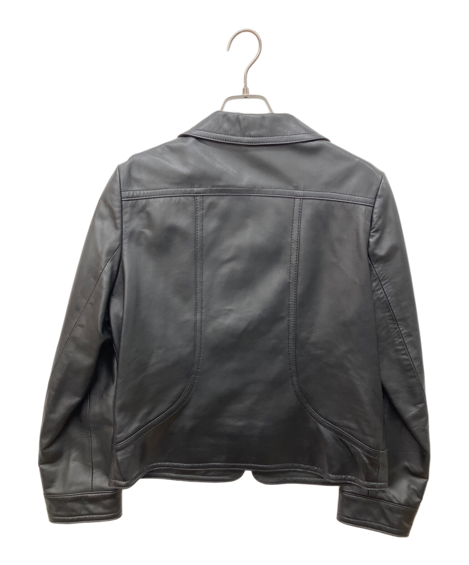 中古・古着通販】BALMAIN (バルマン) シングルラムレザージャケット
