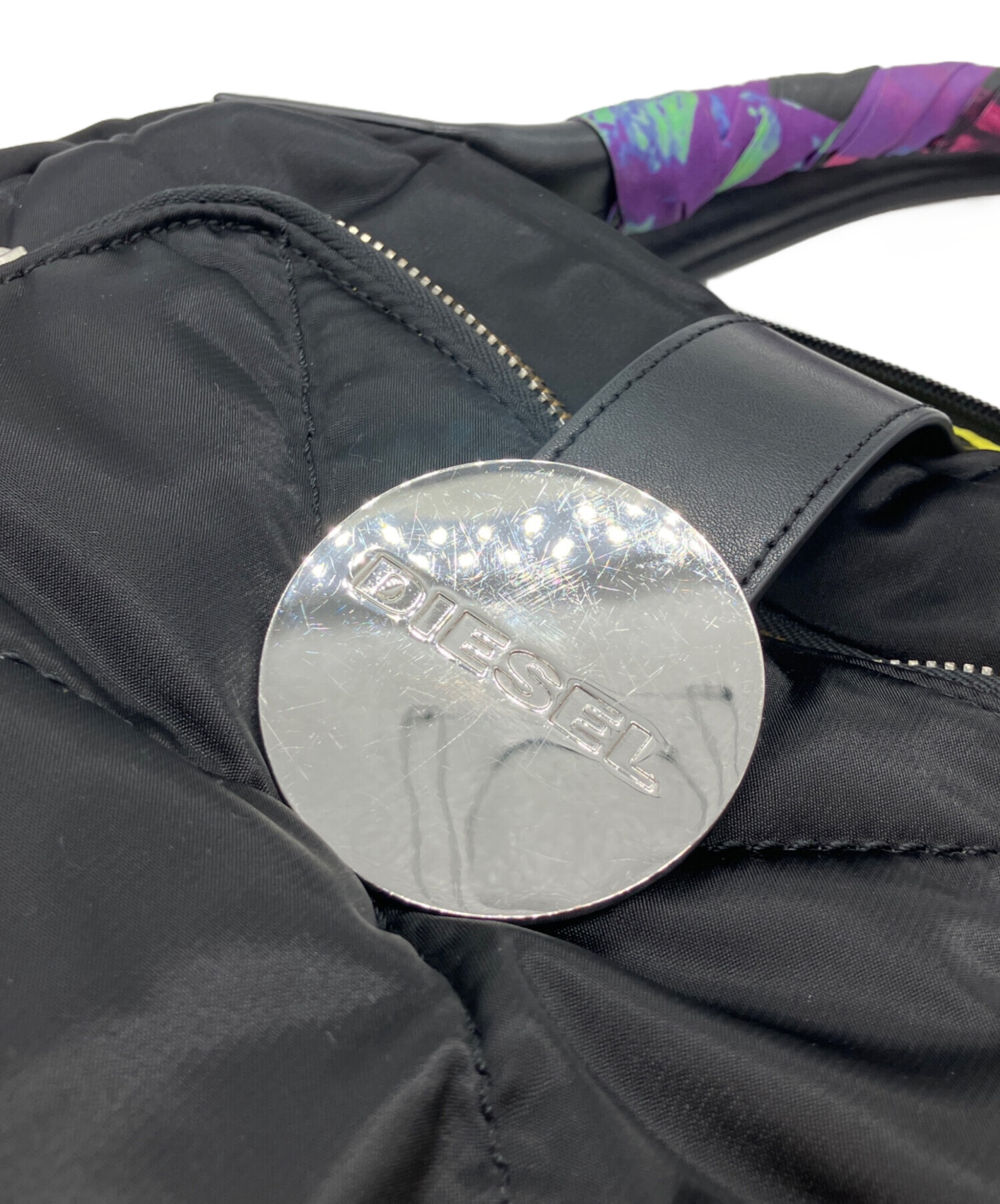 DIESEL 2WAY サッチェルバッグ ブラック 中古・古着通販】DIESEL (ディーゼル) LARA 2WAYサッチェルバッグ