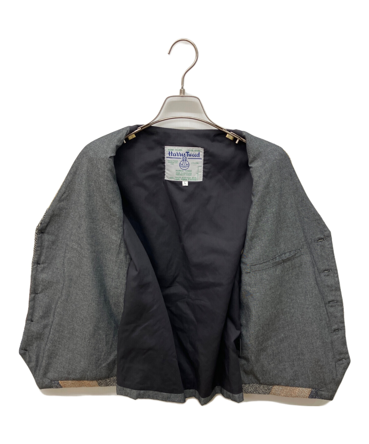 中古・古着通販】Harris Tweed (ハリスツイード) パッチワークベスト