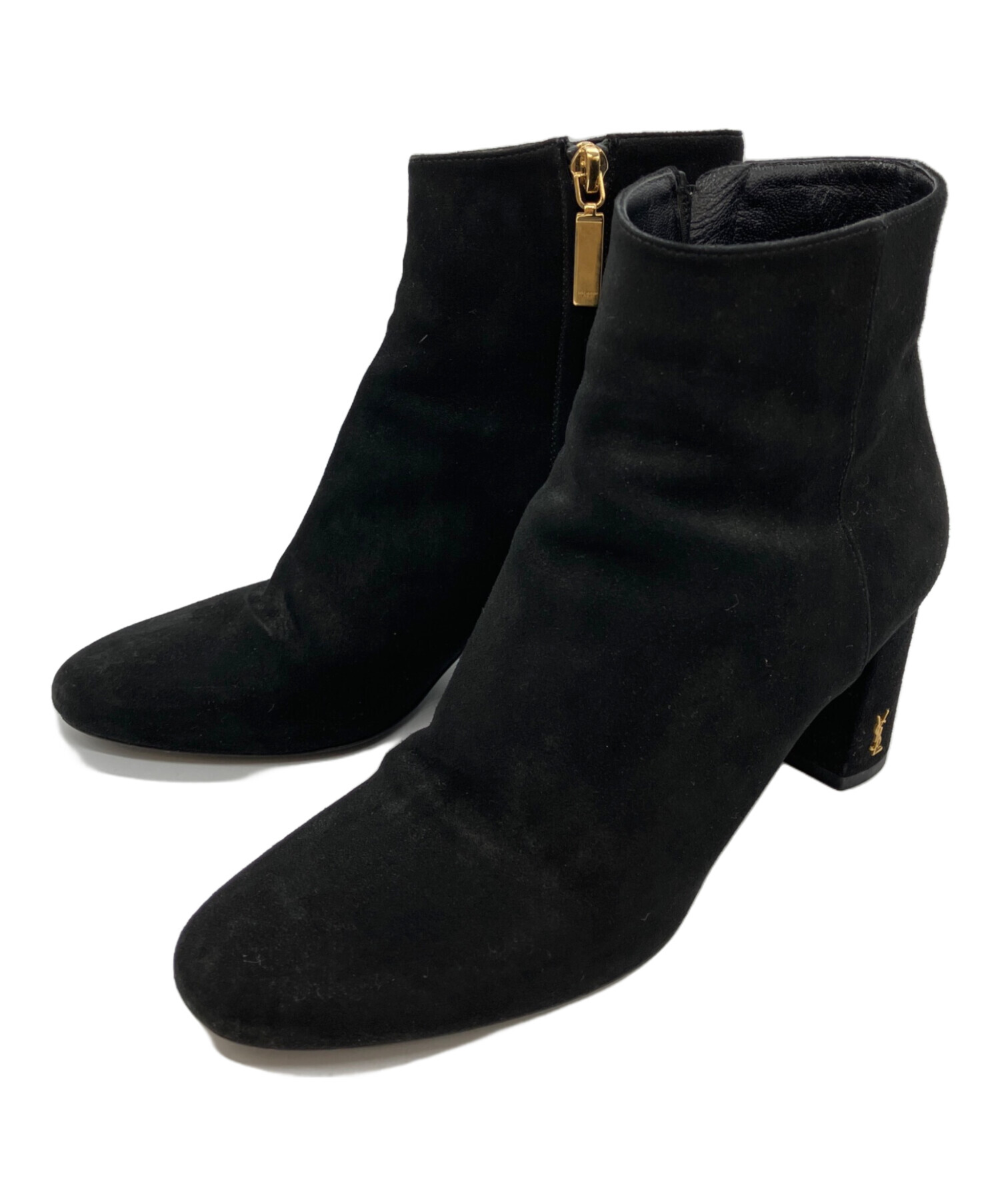 saint laurent サンローラン　スエード ストラップ ショートブーツ 中古・古着通販】Saint Laurent Paris (サンローランパリ) ワン
