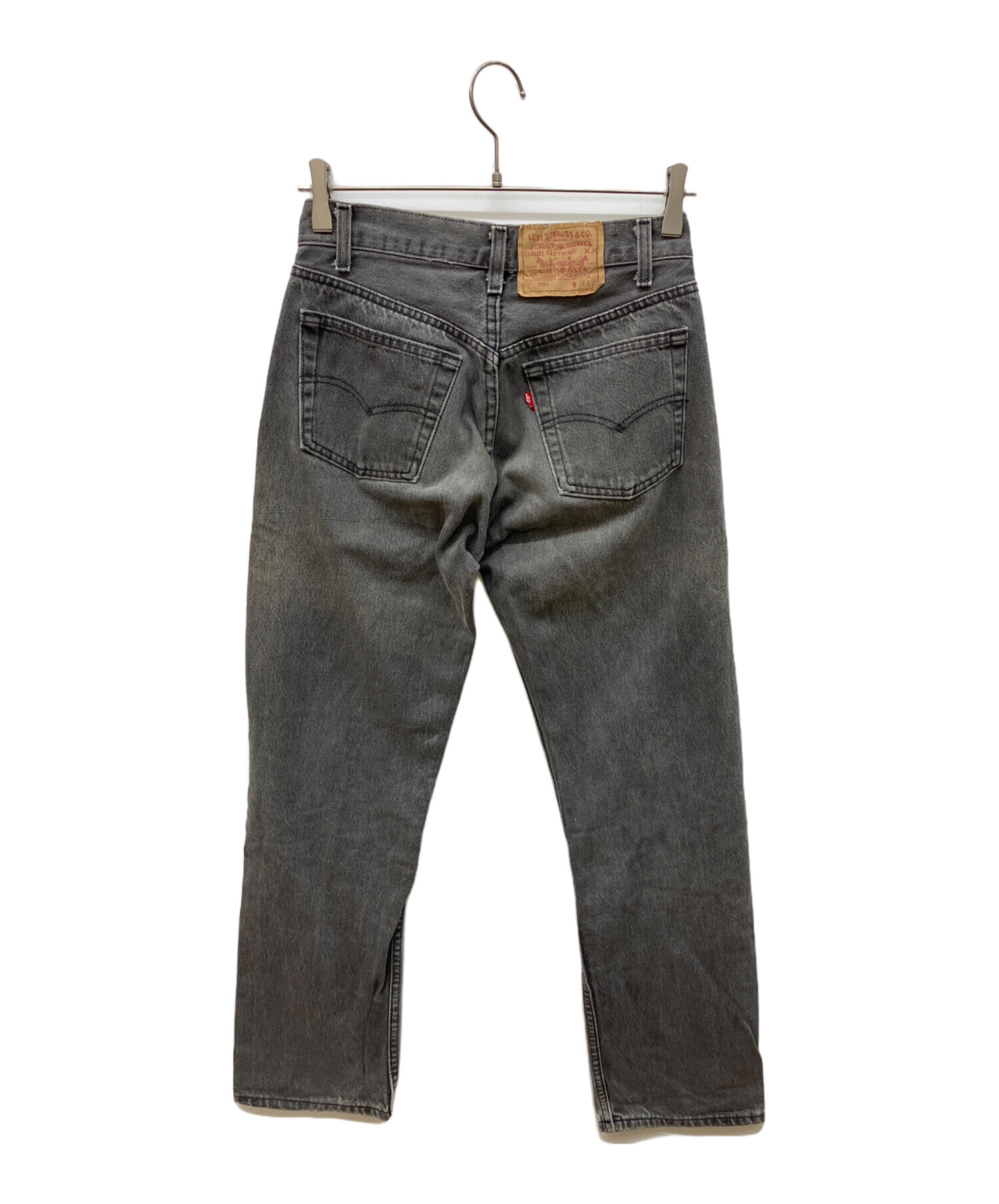 中古・古着通販】LEVI'S (リーバイス) 501後染めブラックデニムパンツ