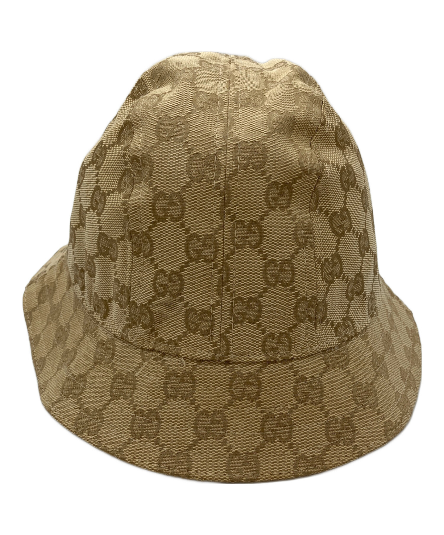S*a様 未使用　試着のみ　グッチ GUCCI ハット GGキャンバスM 57c 中古・古着通販】GUCCI (グッチ) GGキャンバス バケットハット