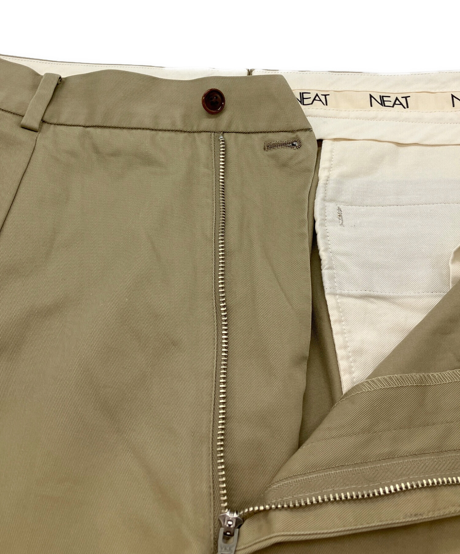 【NEAT】チノ 48 ベージュ 裾上げなし/新品未使用 中古・古着通販】NEAT (ニート) Chino：チノパンツ ベージュ サイズ:48