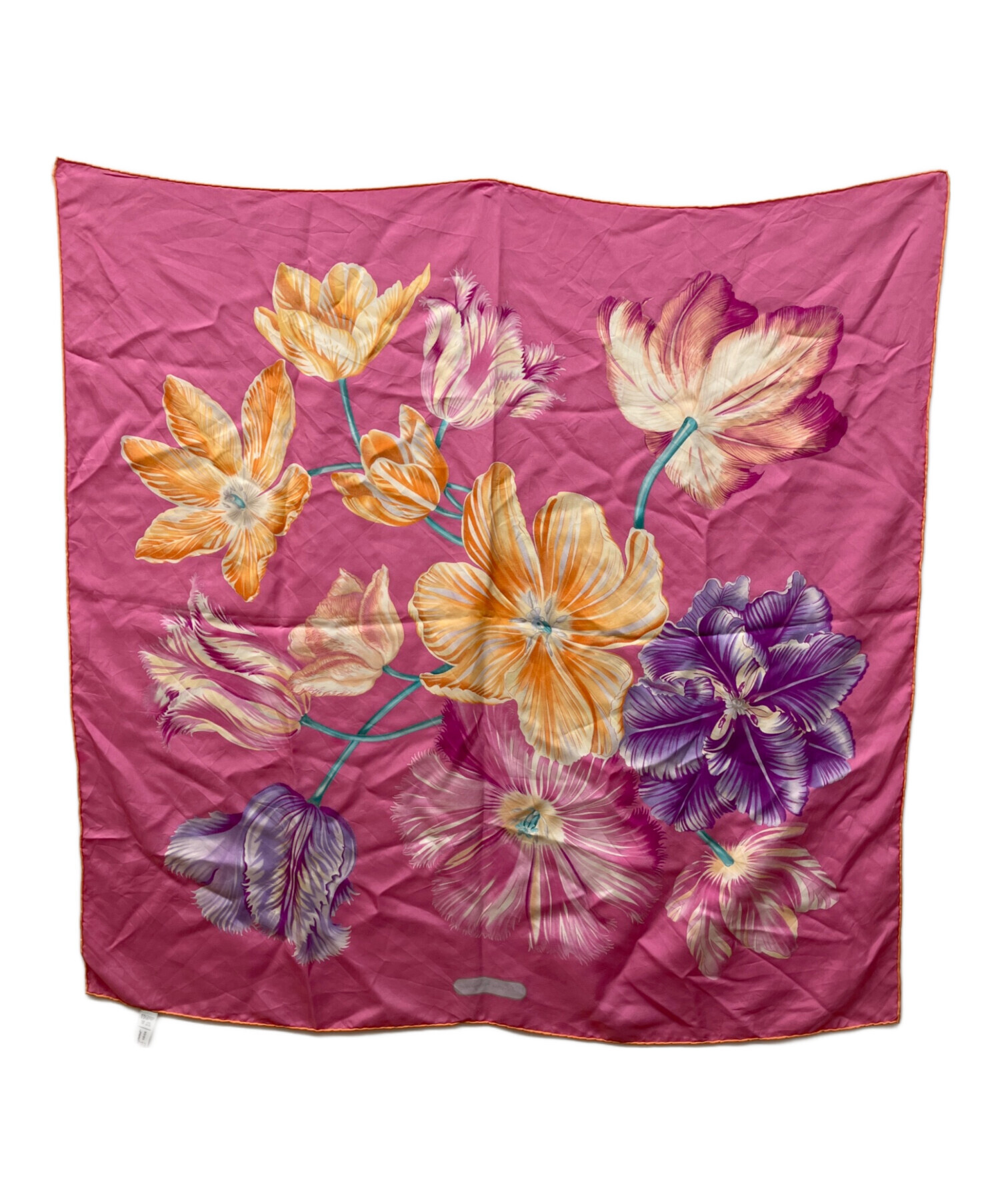 Salvatore Ferragamo イタリア製　シルクスカーフ 花柄 中古・古着通販】Salvatore Ferragamo (サルヴァトーレ フェラガモ) 花