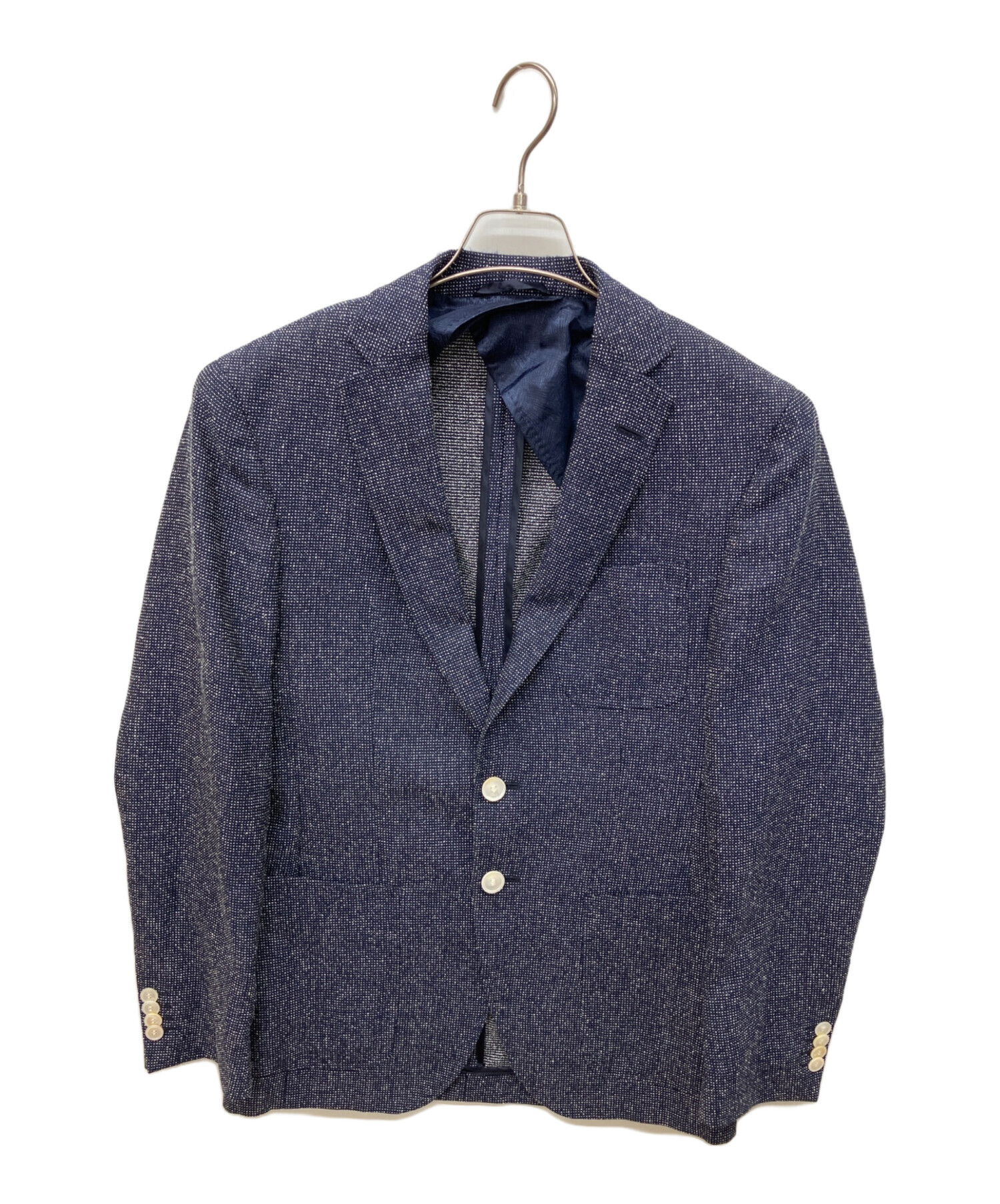 【高級素材】HUGO BOSS シルク　リネン テーラードジャケット　サイズ46 中古・古着通販】BOSS HUGO BOSS (ボス ヒューゴボス) テーラード