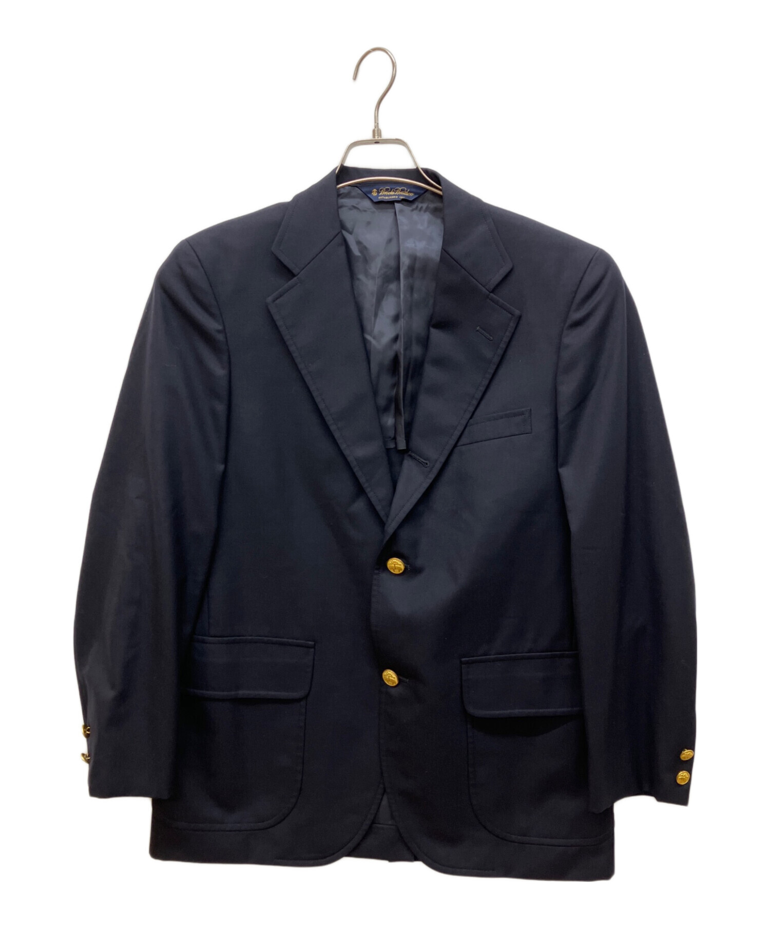紺6B Wブレストホップサックブレザー　イタリア製　used 中古・古着通販】BROOKS BROTHERS (ブルックスブラザーズ) ホップ