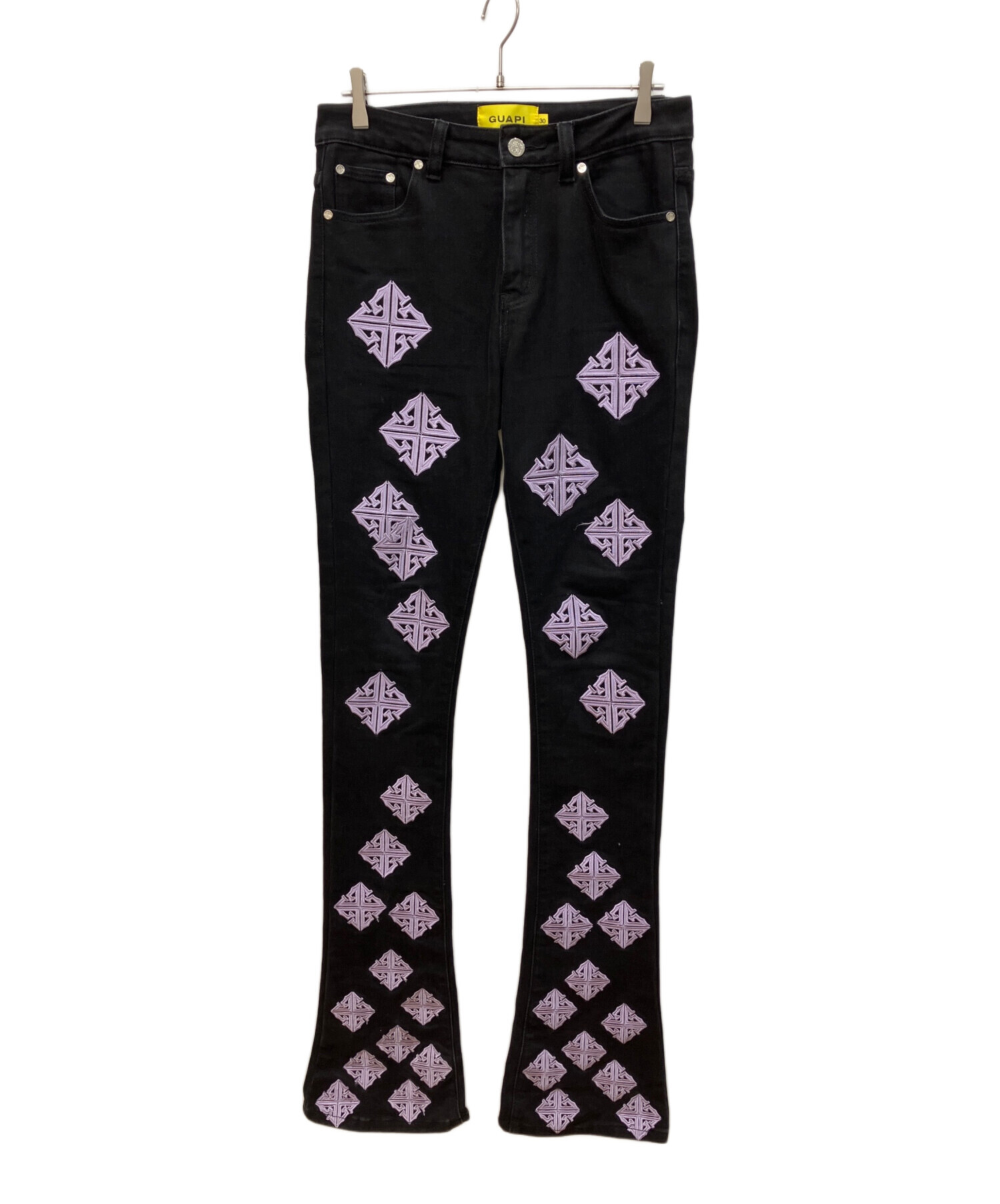 GUAPI カモフラ スター柄 フレアパンツ 30 中古・古着通販】GUAPI (グアピ) アイコンスタッグフレアデニムパンツ