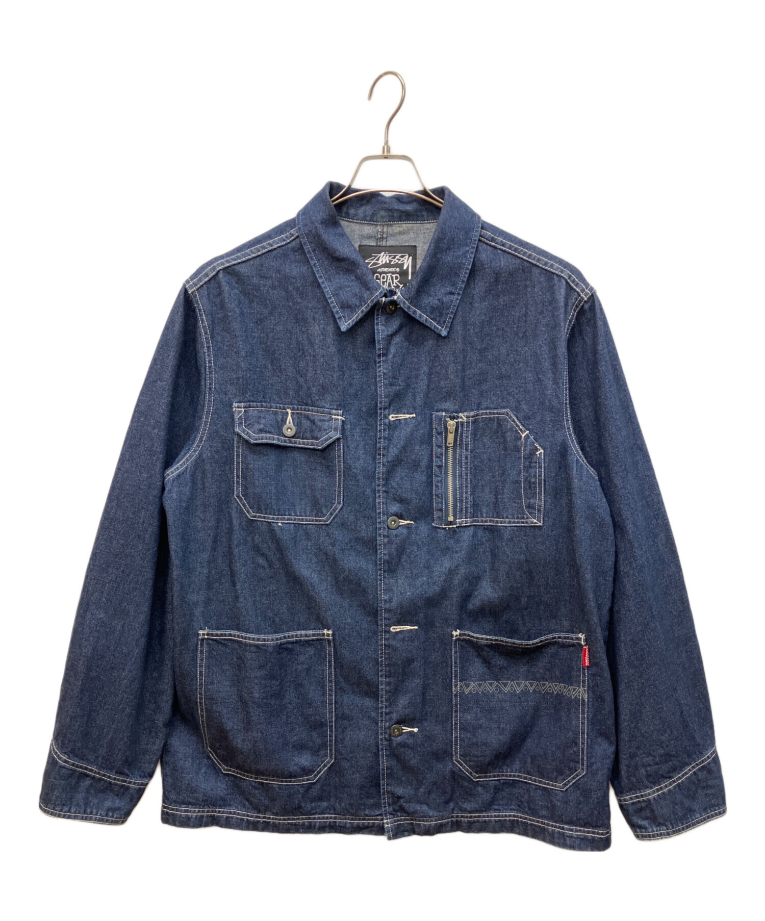 Stussy デニムカバーオール Sサイズ 中古・古着通販】stussy (ステューシー) デニムカバーオール