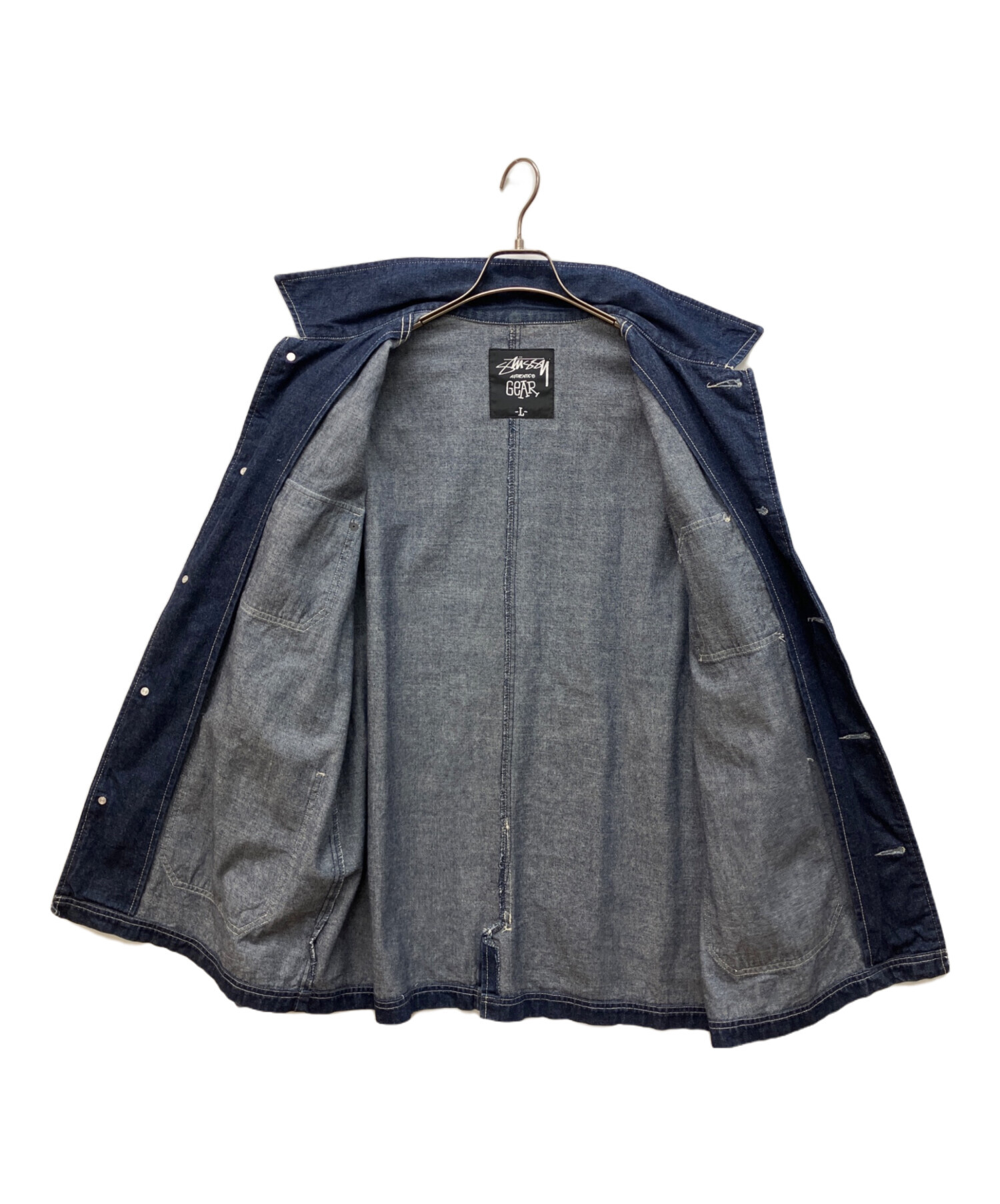 希少 美品 00's 初期 オールド ステューシー デニム カバーオール 濃紺 中古・古着通販】stussy (ステューシー) デニムカバーオール