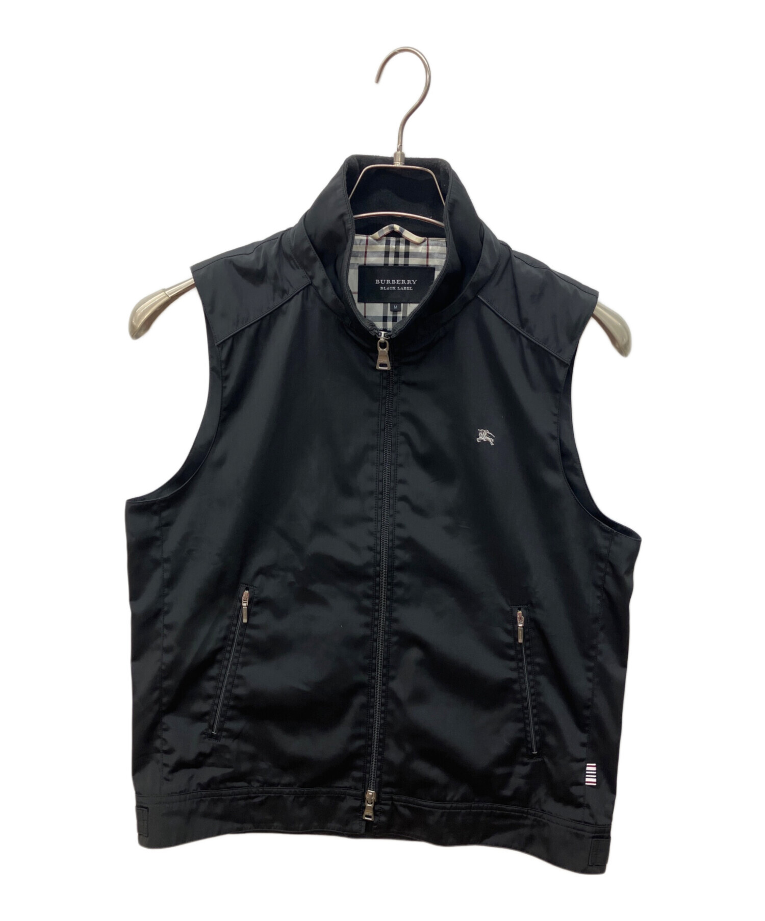 【新品未使用品】【BURBERRY】バーバリーブラックレーベル　ナイロンベスト 中古・古着通販】BURBERRY BLACK LABEL (バーバリーブラックレーベル