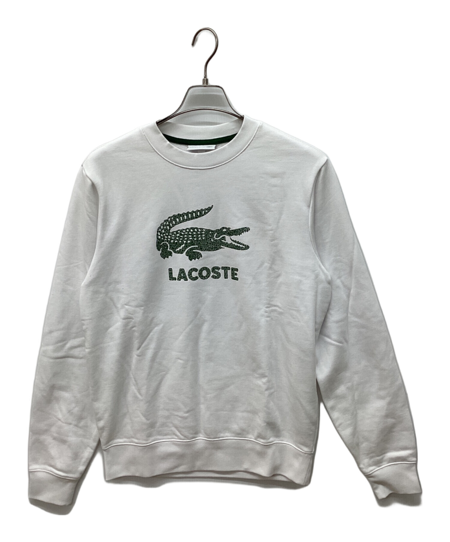 中古・古着通販】LACOSTE (ラコステ) クルーネックスウェット ホワイト 