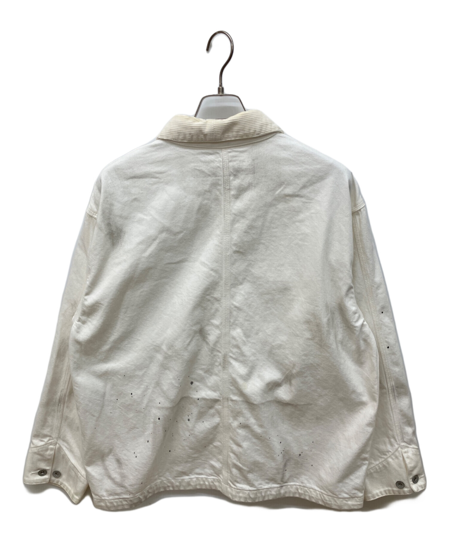 【美品】NEIGHBORHOOD BW . SHOP COAT ホワイト M 中古・古着通販】NEIGHBORHOOD (ネイバーフッド) BW . WASHED COVERALL