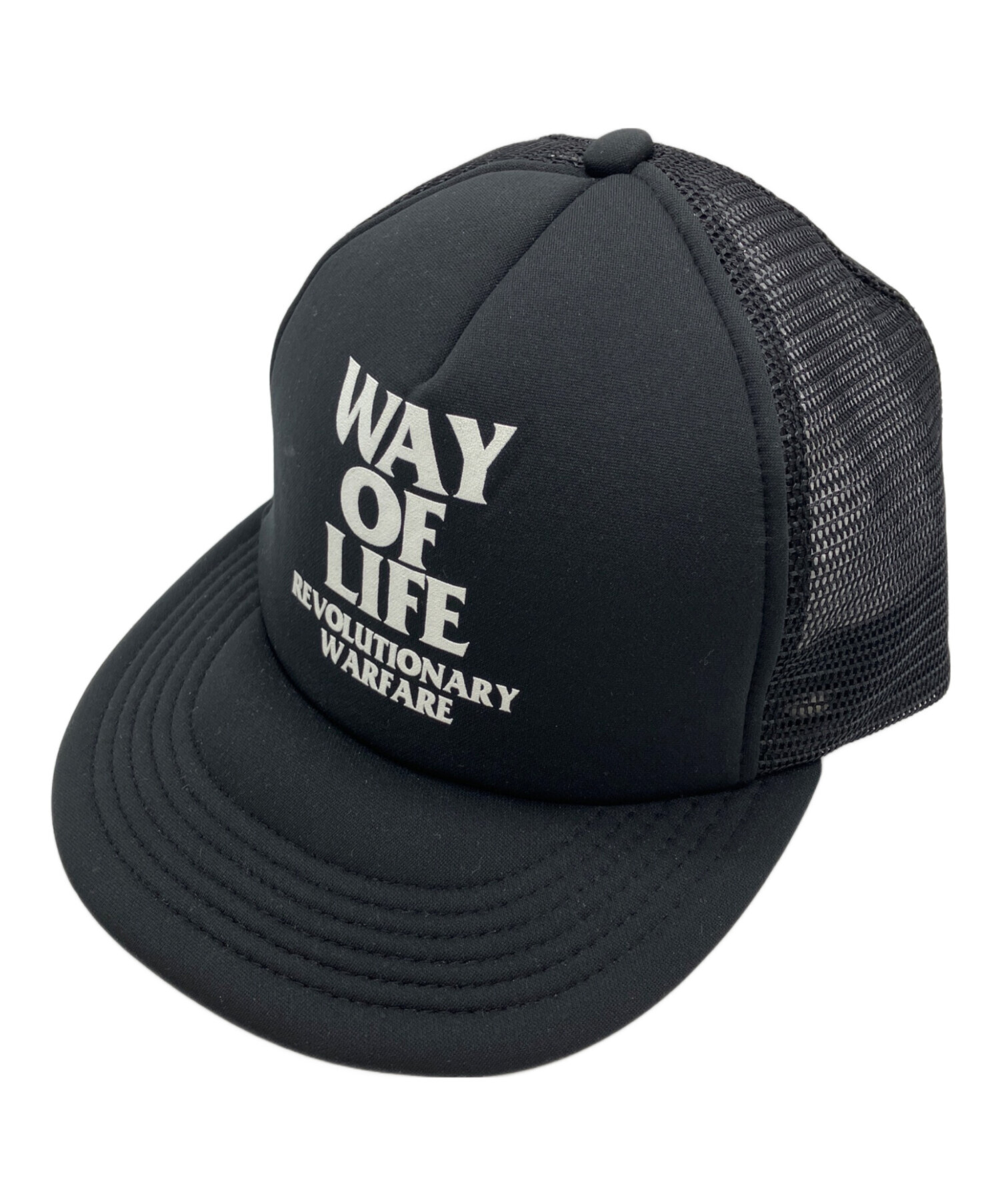 中古・古着通販】RATS (ラッツ) WAY OF LIFE MESH CAP ブラック