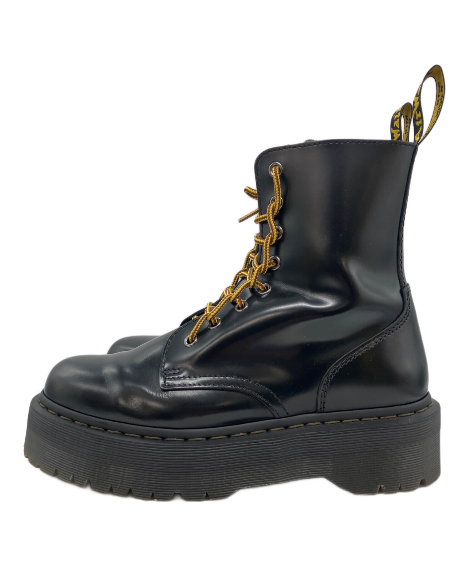 【未使用品】Dr. Martens ボア付き レースアップブーツ ブラック 38 中古・古着通販】Dr.Martens (ドクターマーチン) JADONレースアップ