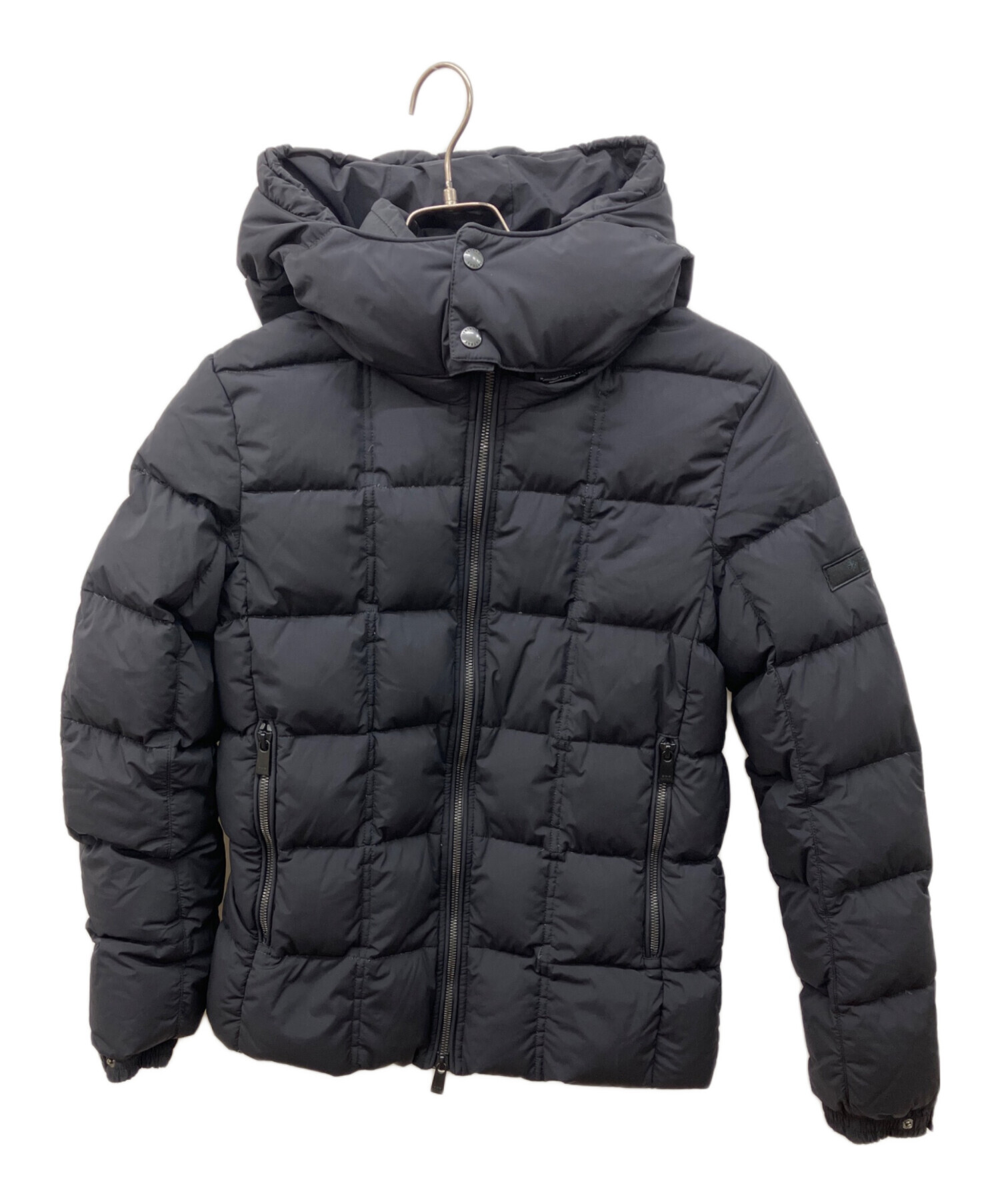 TATRAS ダウンジャケット ブラック✕グレー 中古・古着通販】TATRAS (タトラス) TUCANO/ツカーノ フーディダウン