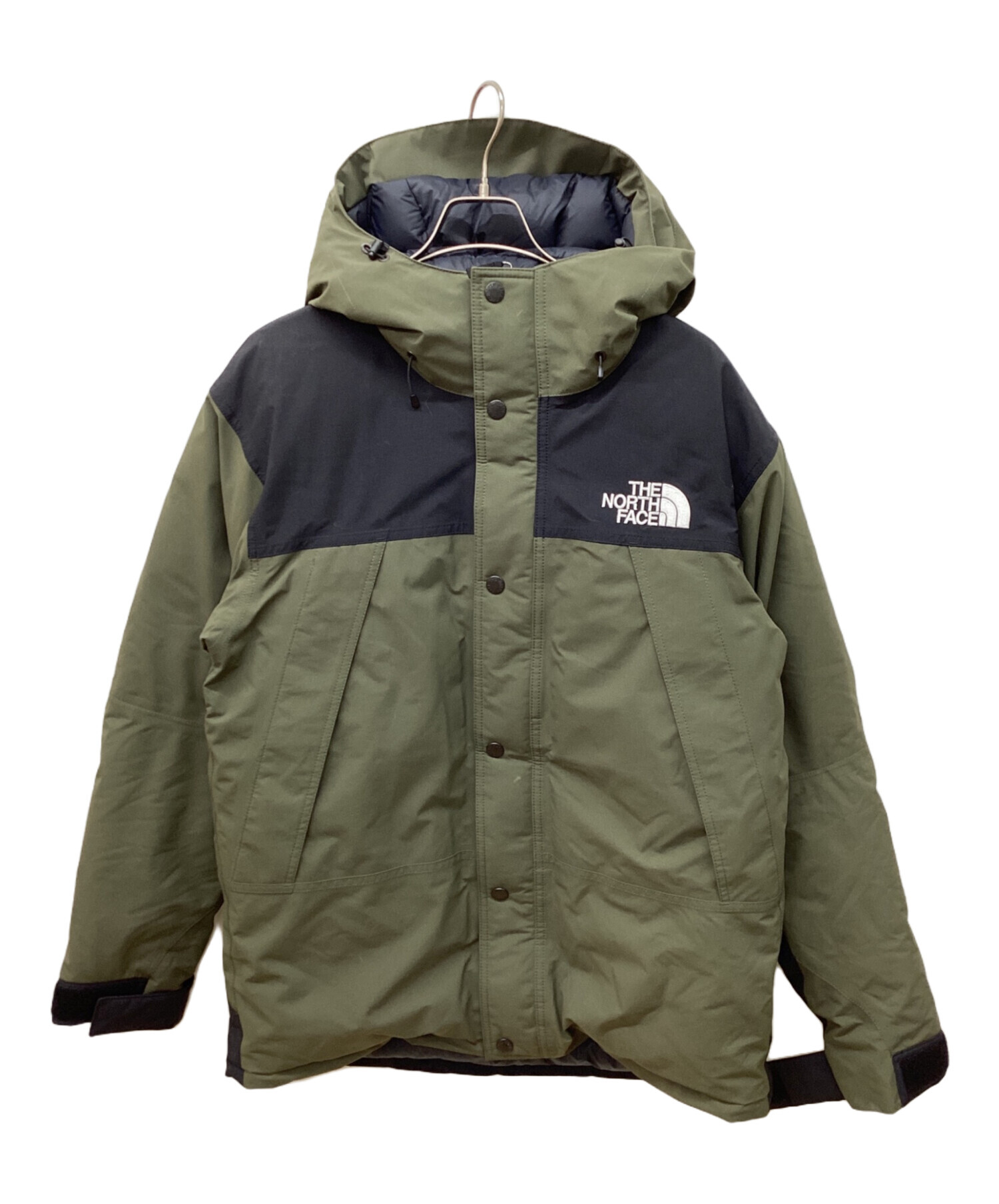 THE NORTH FACE マウンテンダウンジャケット カーキ 中古・古着通販】THE NORTH FACE (ザ ノース フェイス) マウンテン