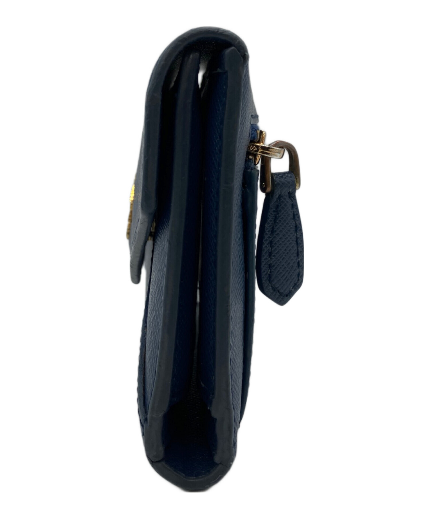 中古・古着通販】PRADA (プラダ) 3つ折り財布 ネイビー｜ブランド