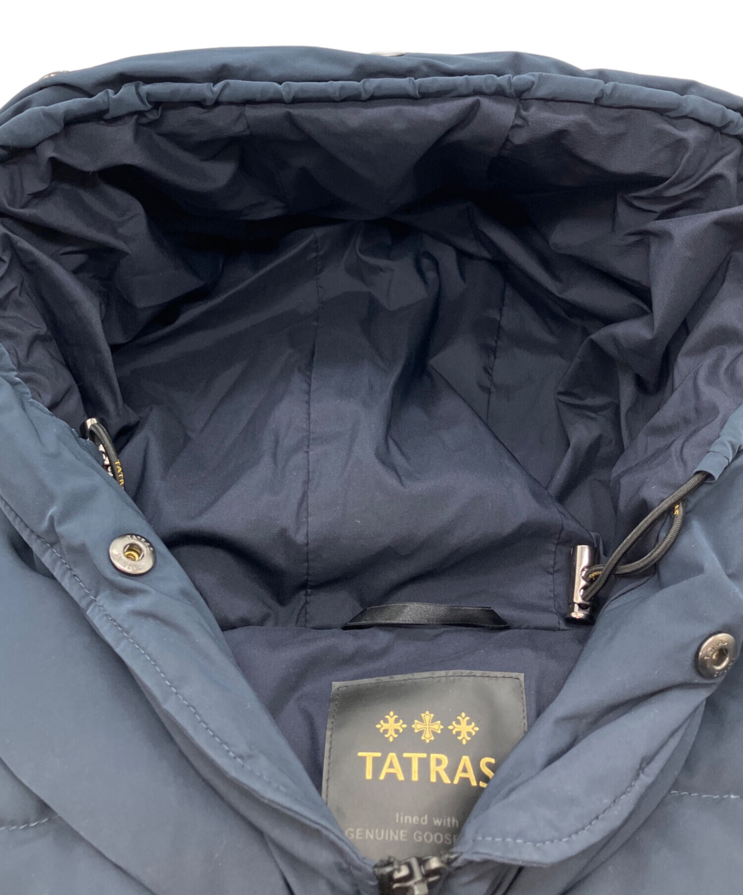 タトラス SPERANZA 別注 ダウンジャケット リアルファー S ネイビー 中古・古着通販】TATRAS (タトラス) SPERANZAダウンジャケット