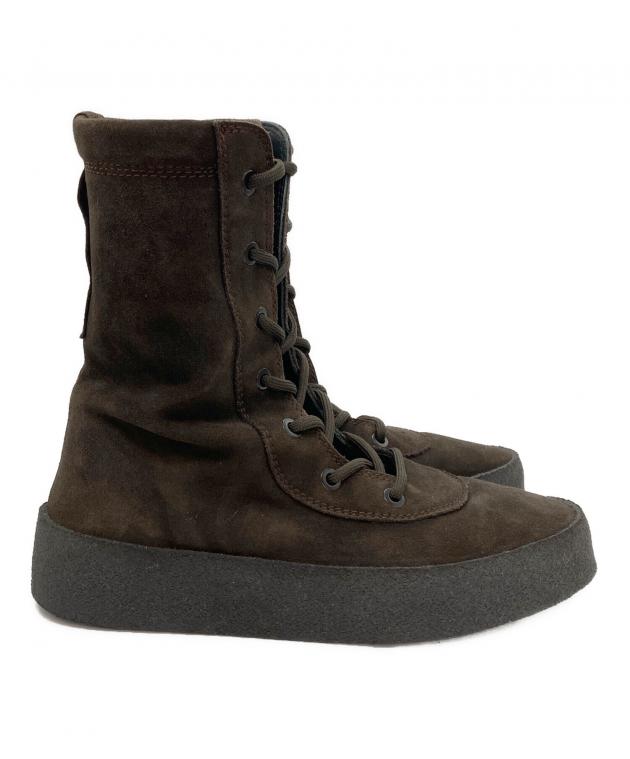 YEEZY SEASON 4 スエード ブラウン クレープソール26CM 正規品 中古・古着通販】YEEZY SEASON4 (イージーシーズン4) CREPE BOOT OIL