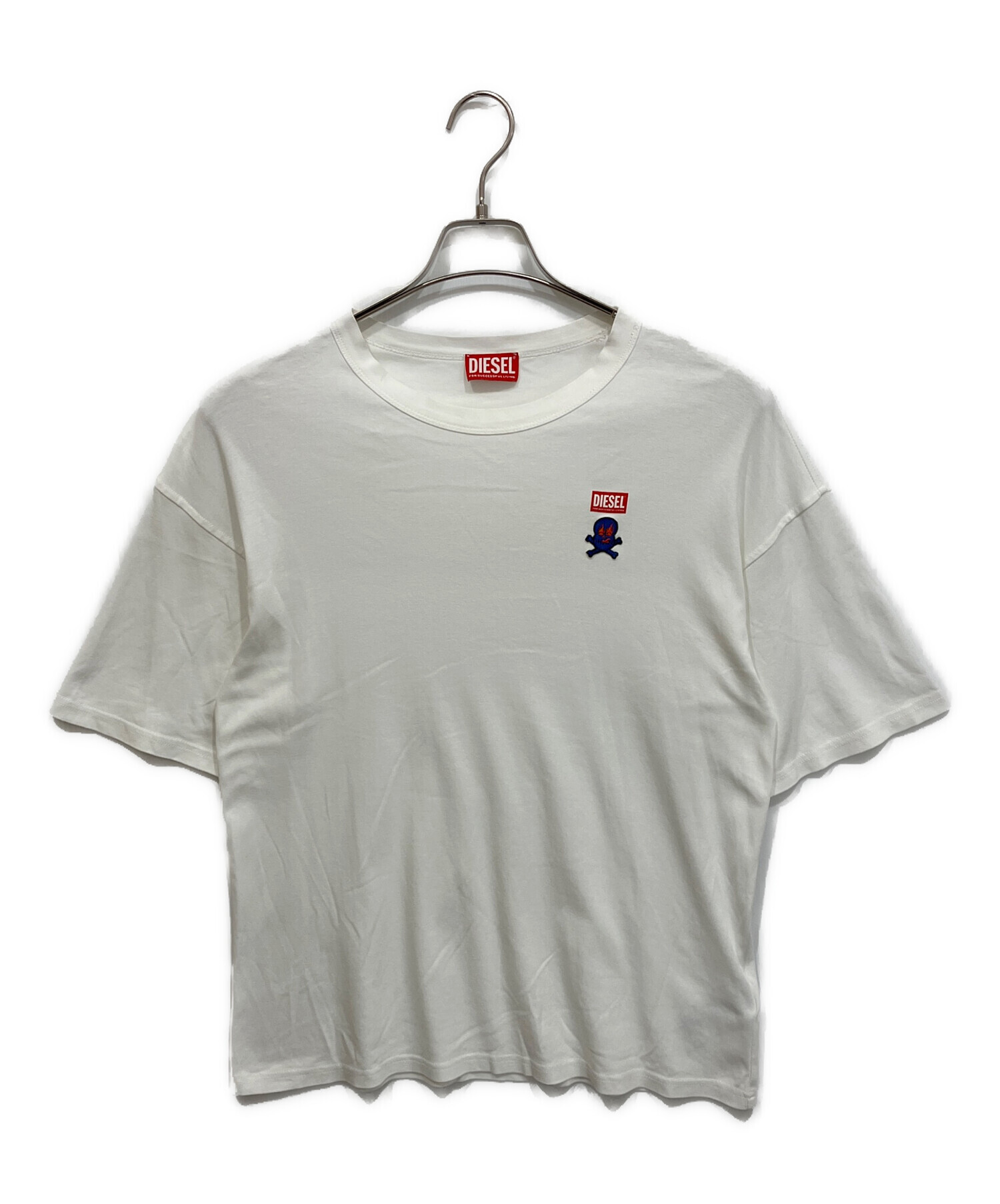 新品☆ディーゼル DIESEL☆ホワイト グラフィック Tシャツ☆ブラック 