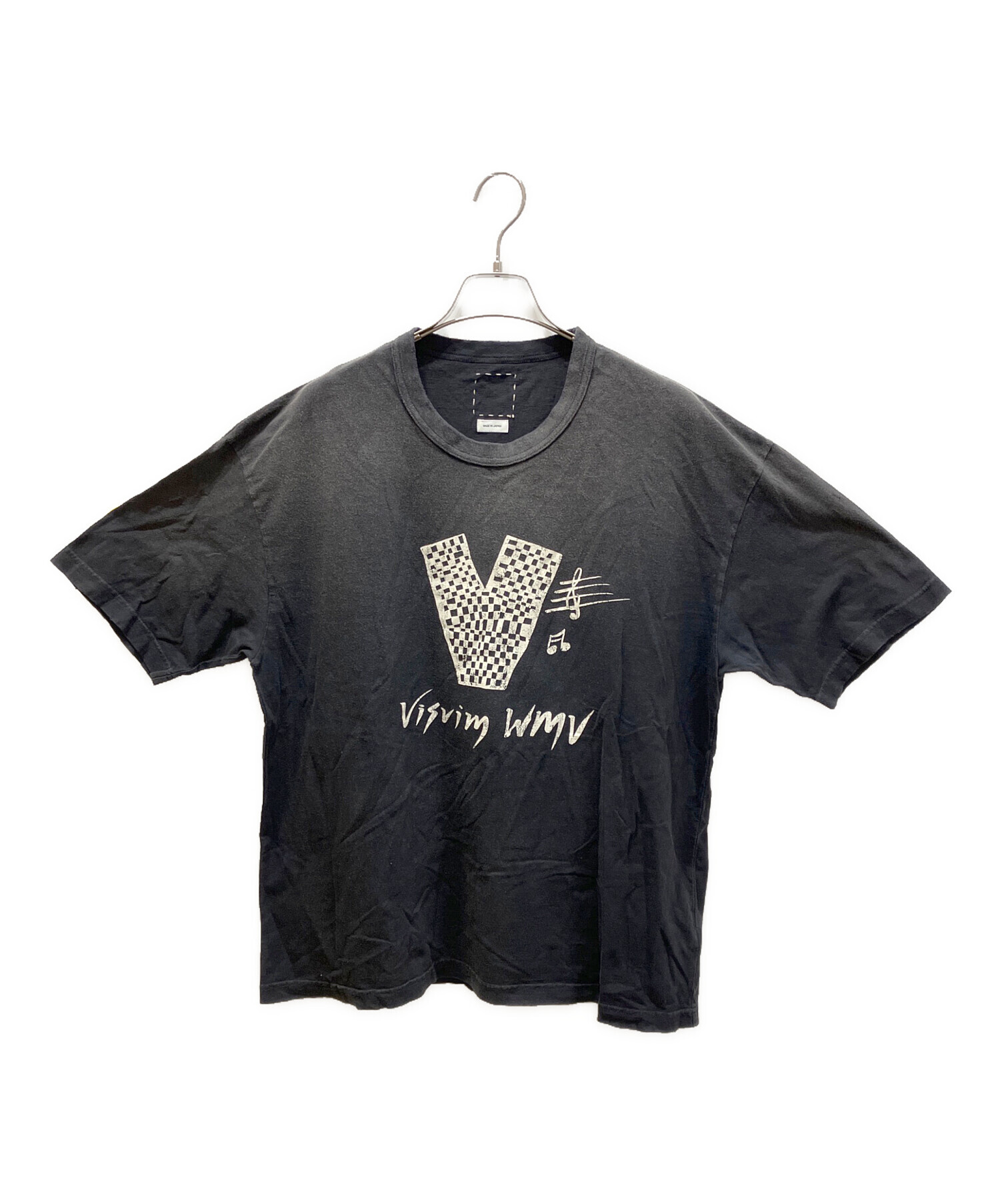 中古・古着通販】VISVIM (ビズビム) JUMBO TEE S/S V CRASH ブラック