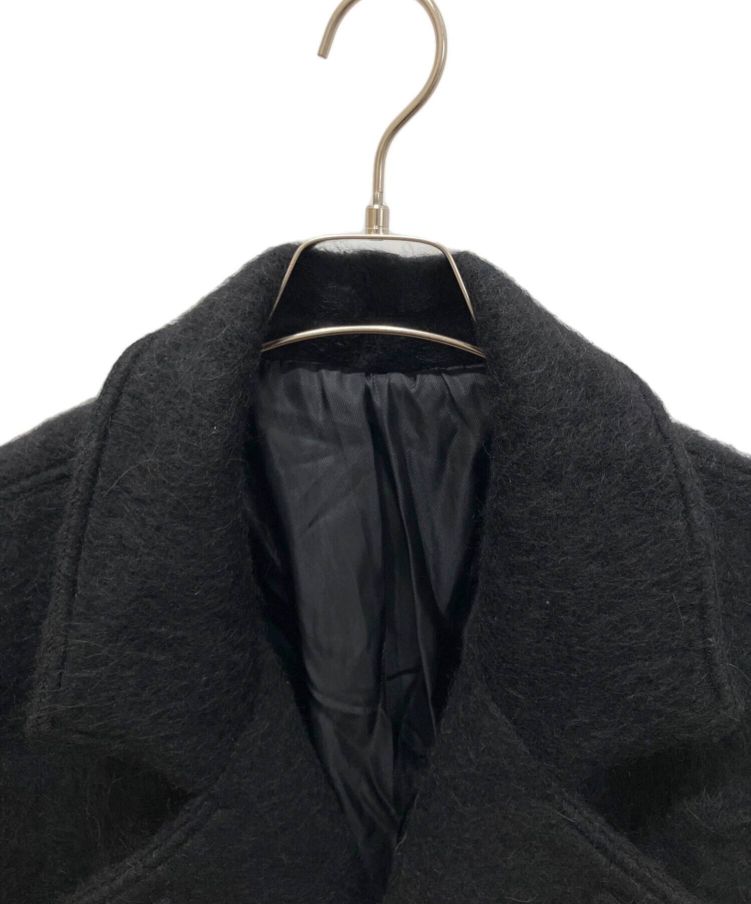 中古・古着通販】stussy (ステューシー) Mohair Trench Coat ブラック