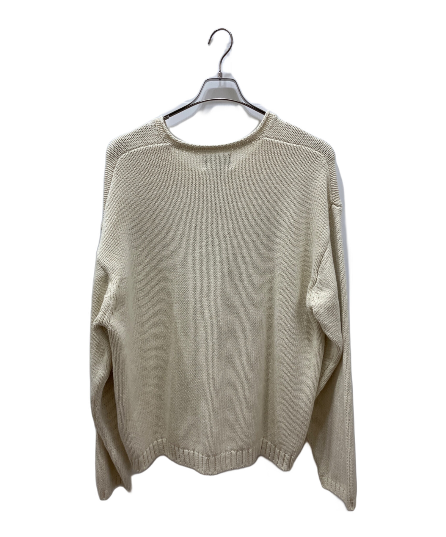 中古・古着通販】stussy (ステューシー) ロゴコットンリネンニット 