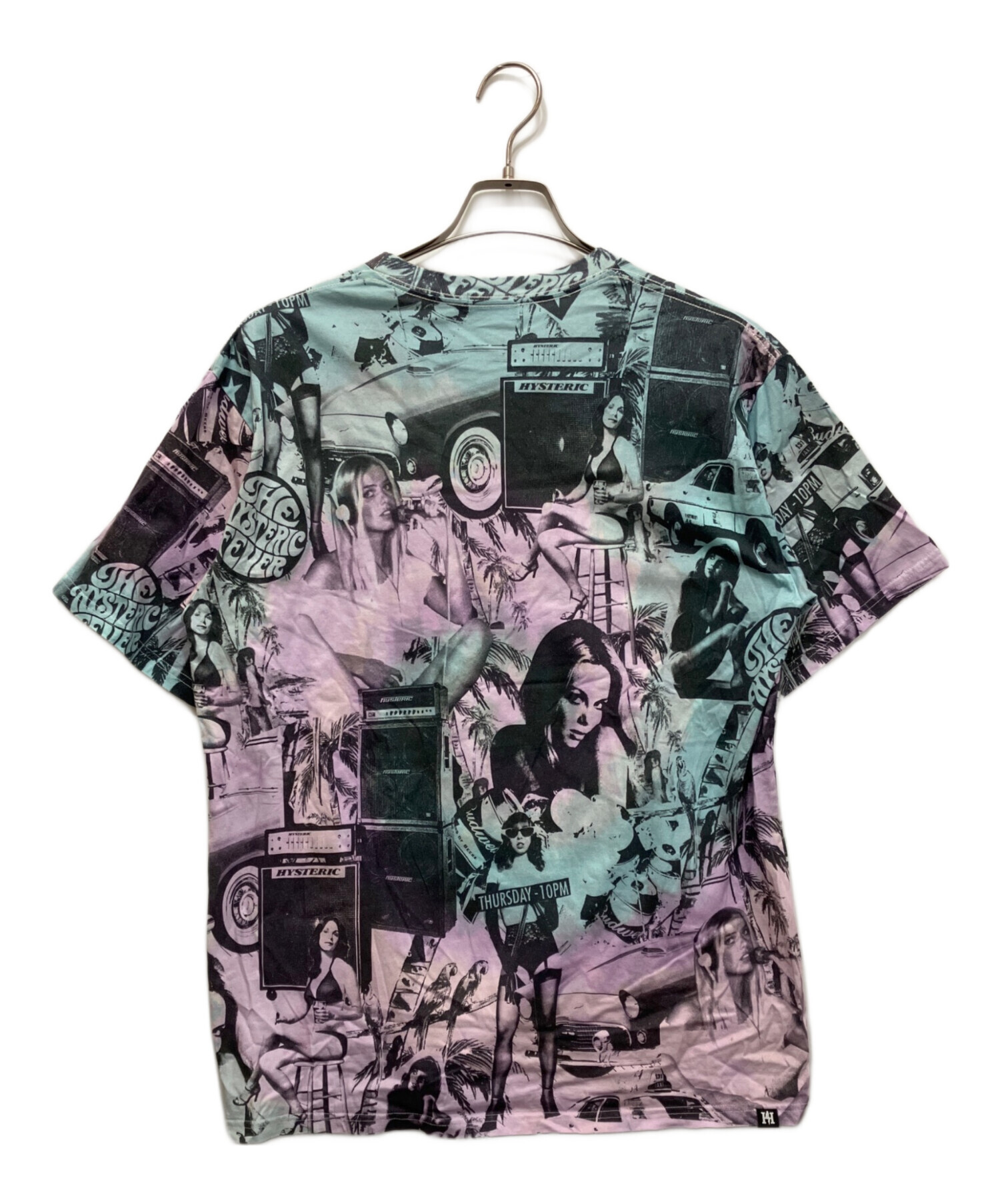 ヒステリックグラマー MONDO HOLIDAY Tシャツ L ヒスガール 総柄 
