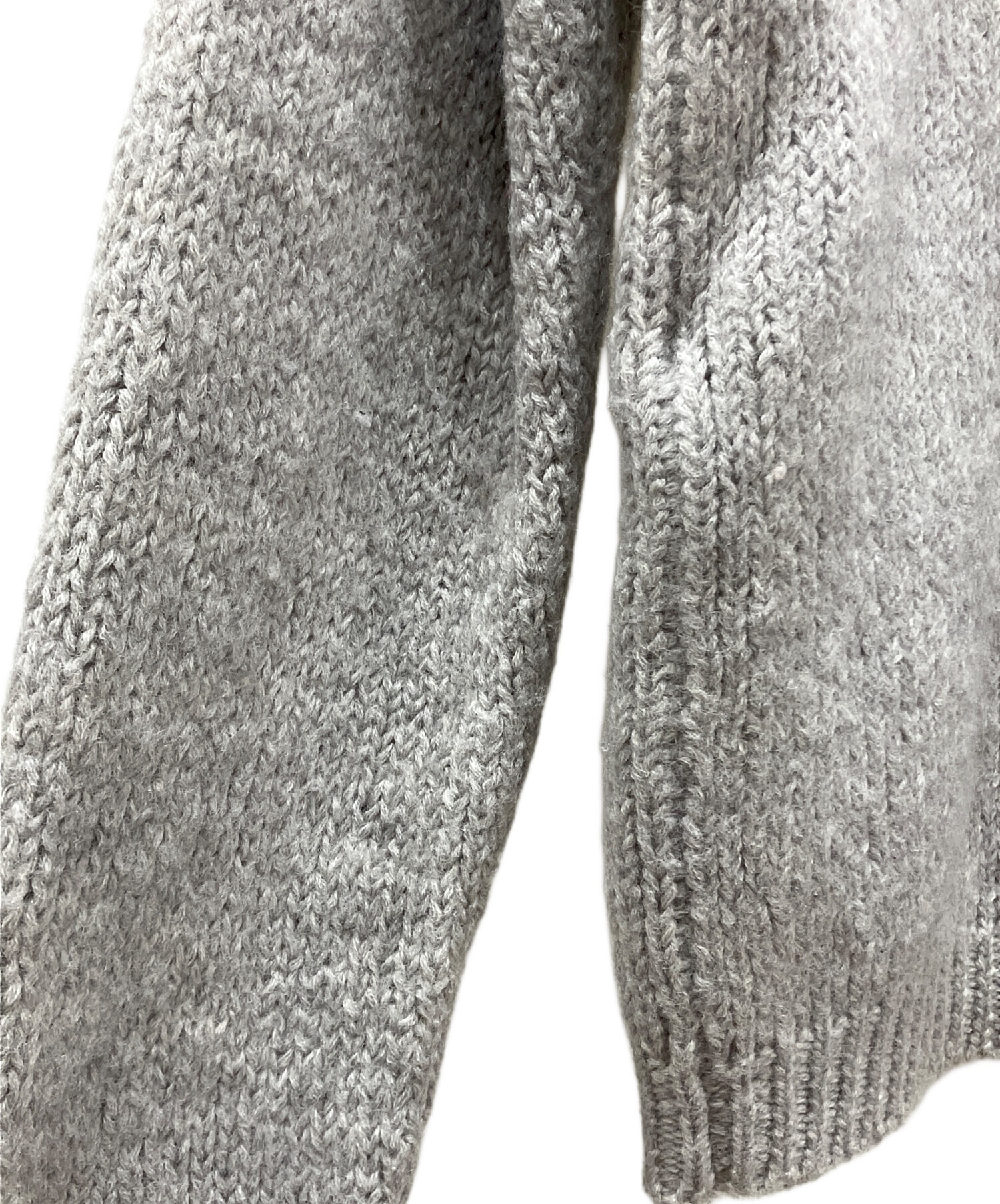 中古・古着通販】GUCCI (グッチ) GG刺繍ロゴニット グレー サイズ:S