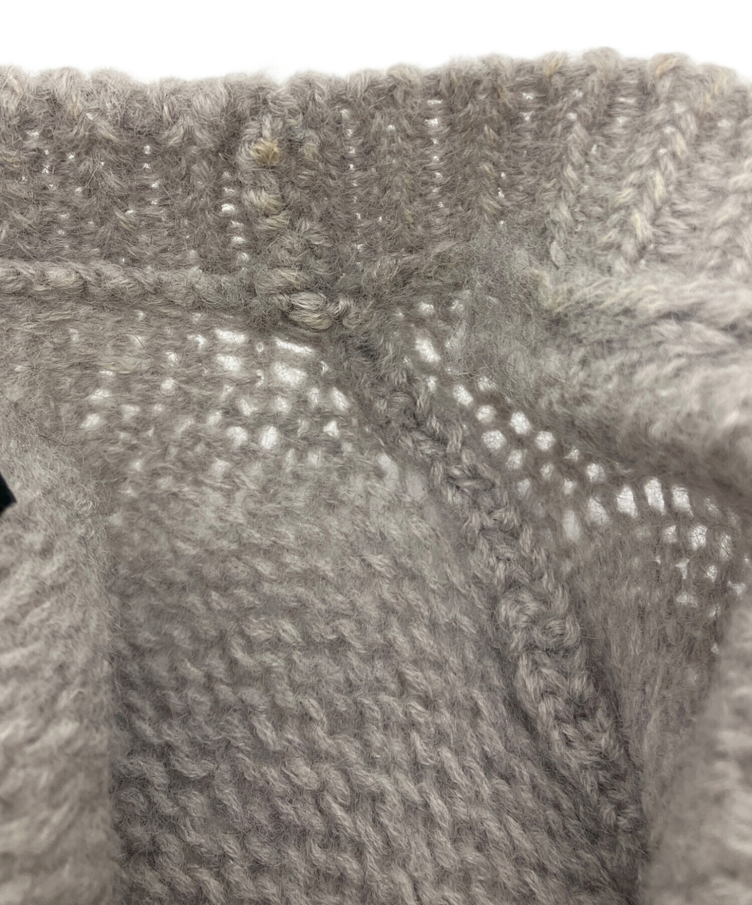 中古・古着通販】GUCCI (グッチ) GG刺繍ロゴニット グレー サイズ:S